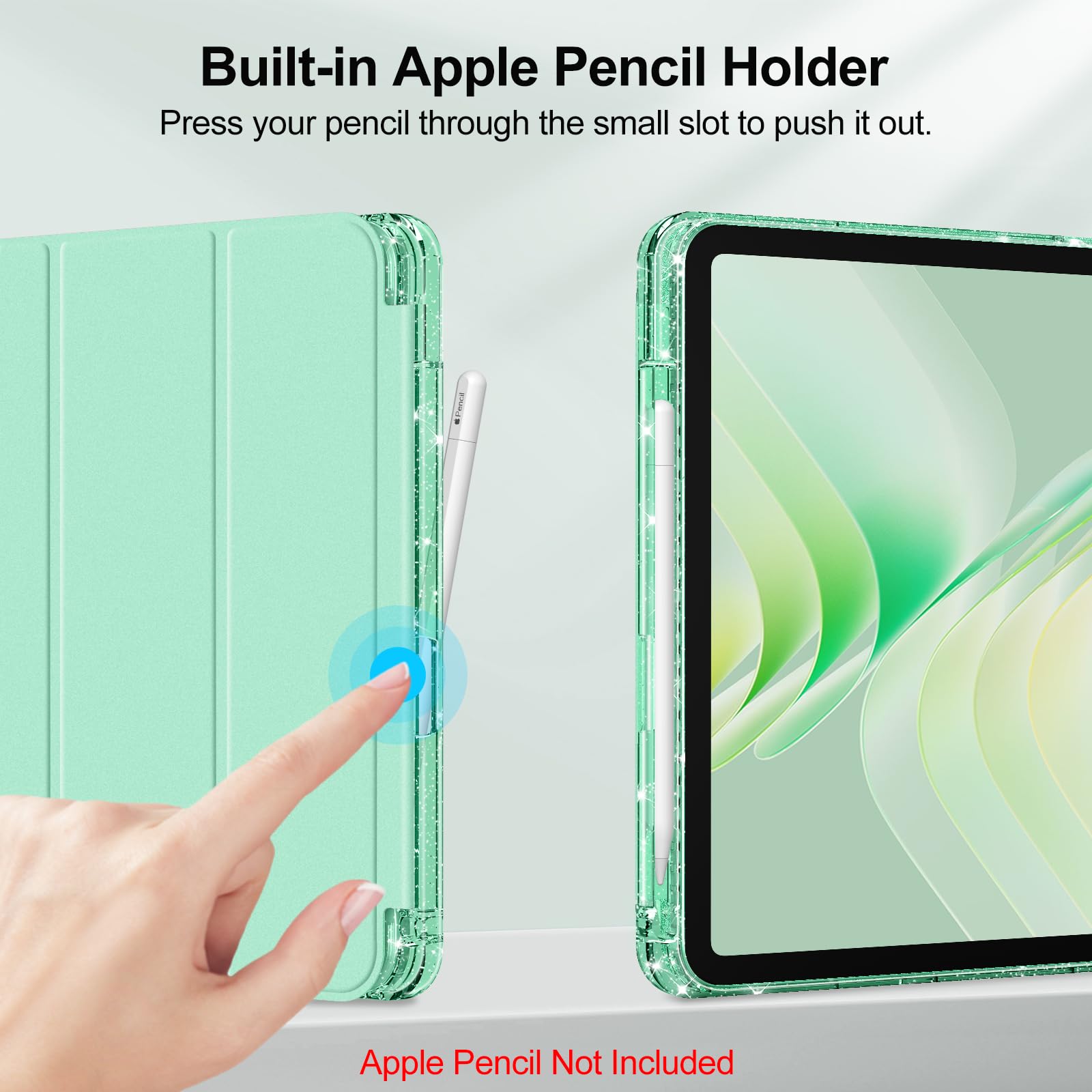 Foto 7 | Funda Fintie Slim Para Ipad 11.ª Generación  11.ª Generación  11.ª Generación  10.9 Pulgadas  Color Verde