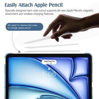 Foto 3 | Funda Para Ipad Air De 11 Pulgadas Timovo Cubierta Trasera Dura Azul Marino - Venta Internacional.