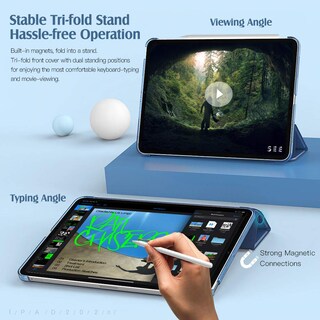 Foto 6 | Funda Para Ipad Air De 11 Pulgadas Timovo Cubierta Trasera Dura Azul Marino - Venta Internacional.