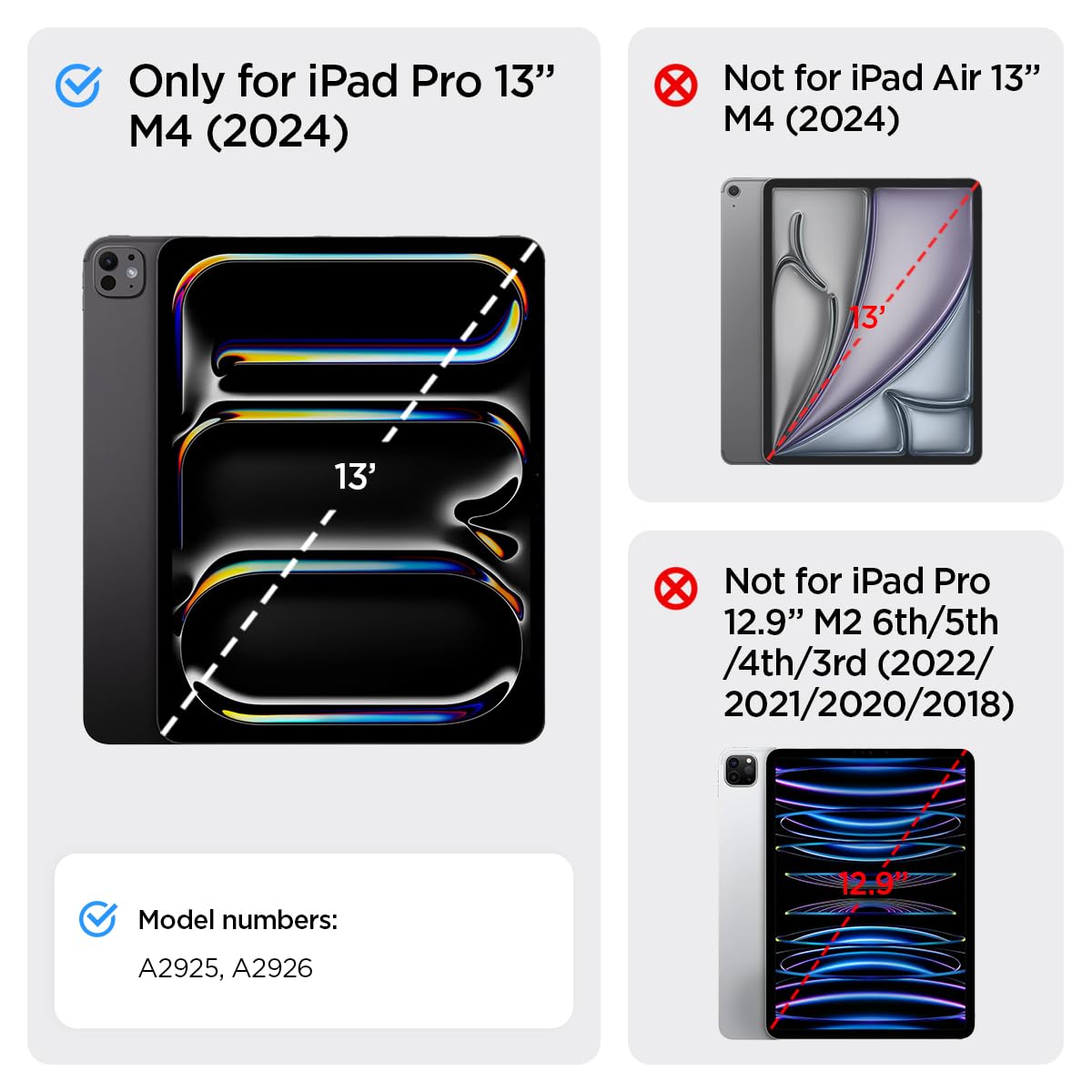 Foto 2 | Funda Spigen Ultra Hybrid Pro Para Ipad Pro De 13 Pulgadas (2024) - Venta Internacional.