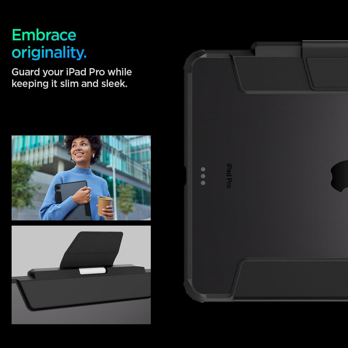 Foto 3 | Funda Spigen Ultra Hybrid Pro Para Ipad Pro De 13 Pulgadas (2024) - Venta Internacional.