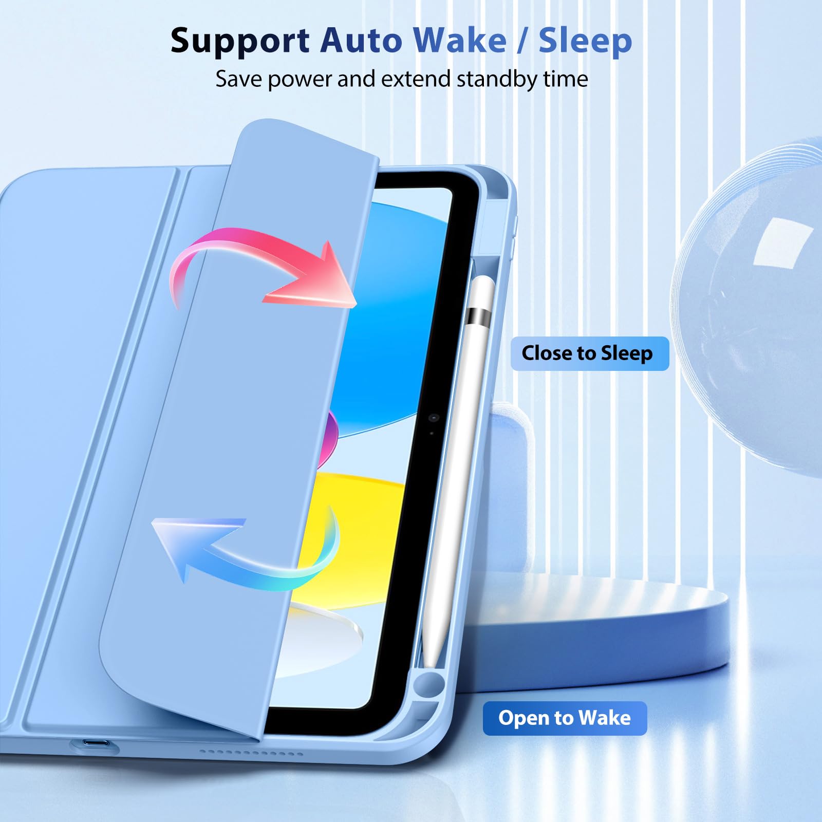 Foto 6 pulgar | Funda Timovo Para Ipad 11.ª Generación De 11 Pulgadas 2025 Con Soporte Para Lápices - Venta Internacional.