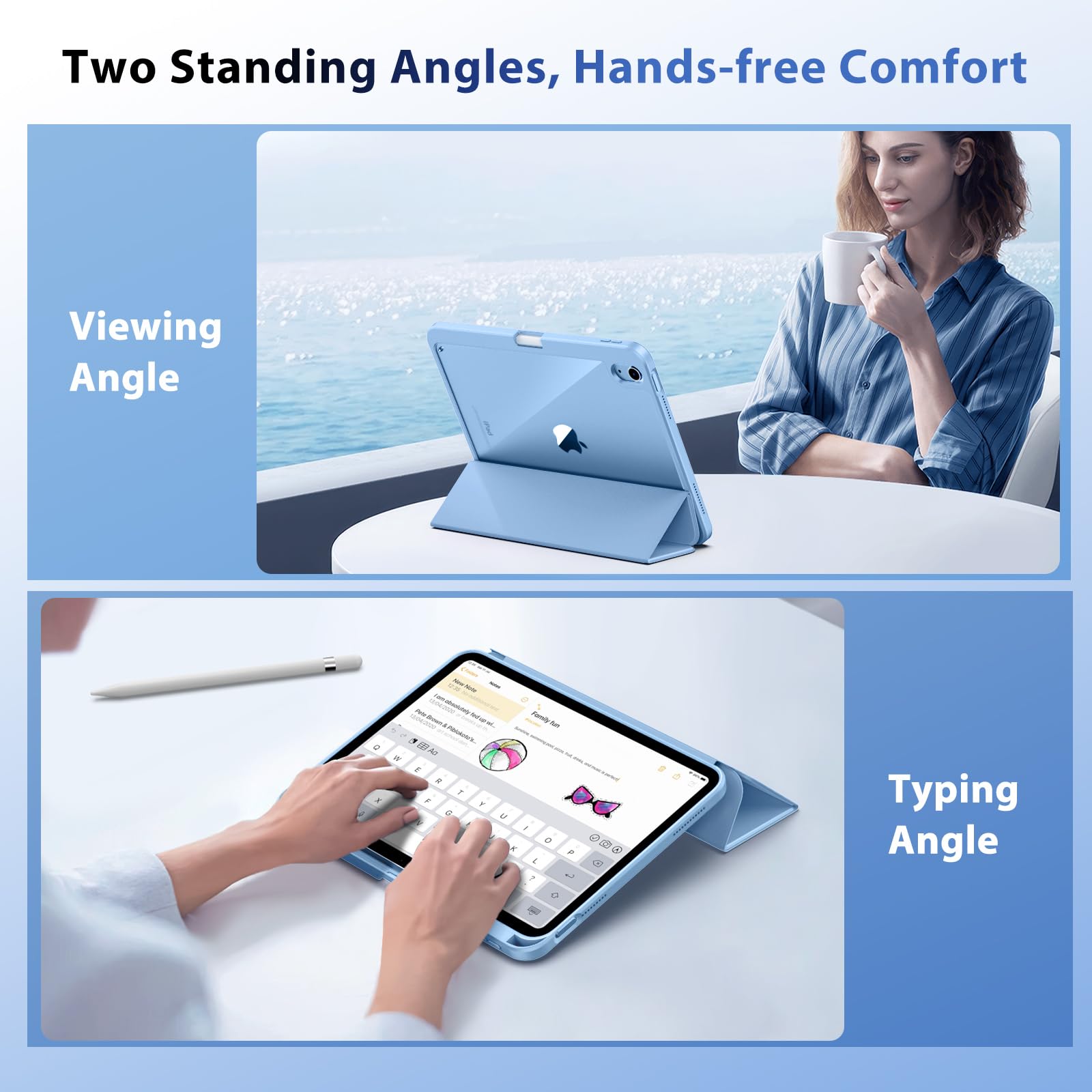Foto 7 | Funda Timovo Para Ipad 11.ª Generación De 11 Pulgadas 2025 Con Soporte Para Lápices - Venta Internacional.