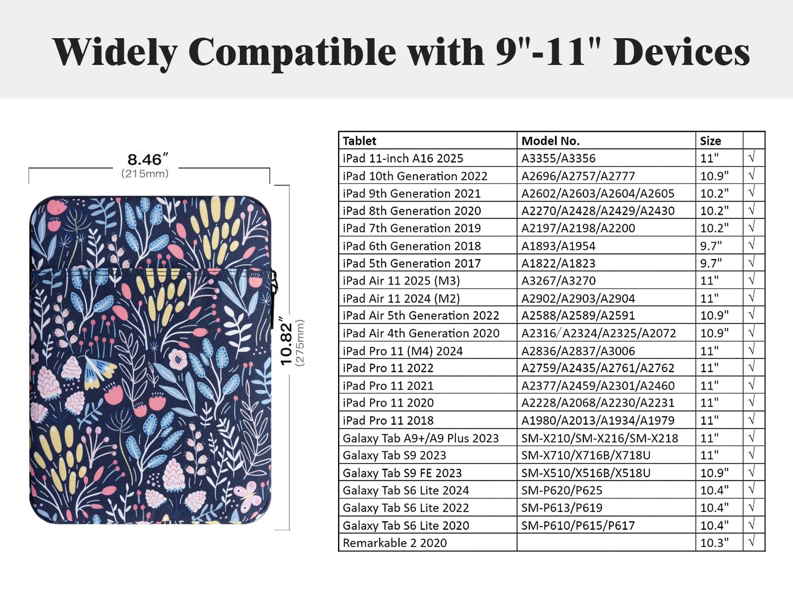 Foto 3 pulgar | Funda Para Tablet Timovo 9-11 Para Ipad 11 Pulgadas A16 2025 - Venta Internacional.