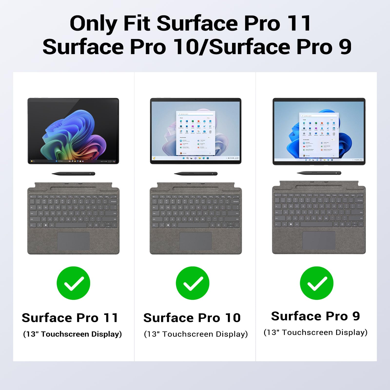 Foto 2 | Funda Moko Compatible Con Microsoft Surface Pro 11/10/9 13'' - Venta Internacional.