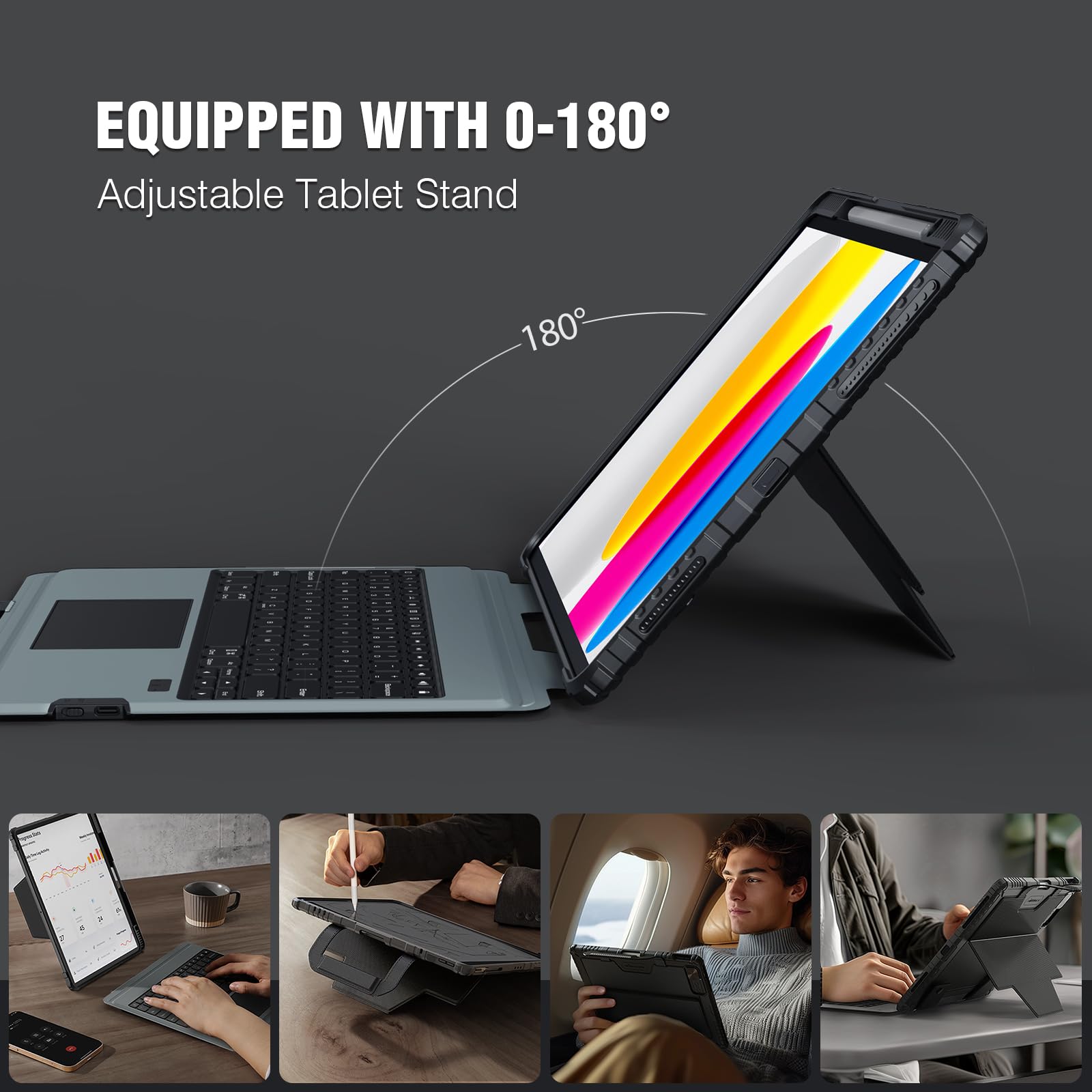 Foto 4 | Funda Con Teclado Nillkin Para Ipad A16 11th 10th Gen 10.9 - Venta Internacional.