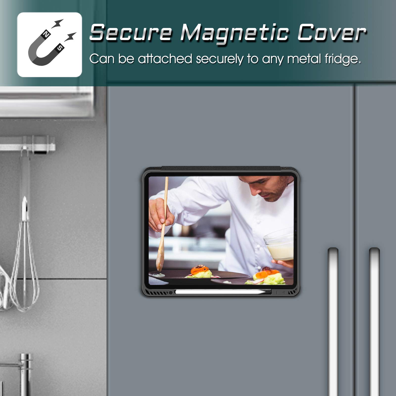 Foto 7 pulgar | Funda Magnética Casebot Para Ipad Pro 12.9 6th Gen 2022  Negra - Venta Internacional.