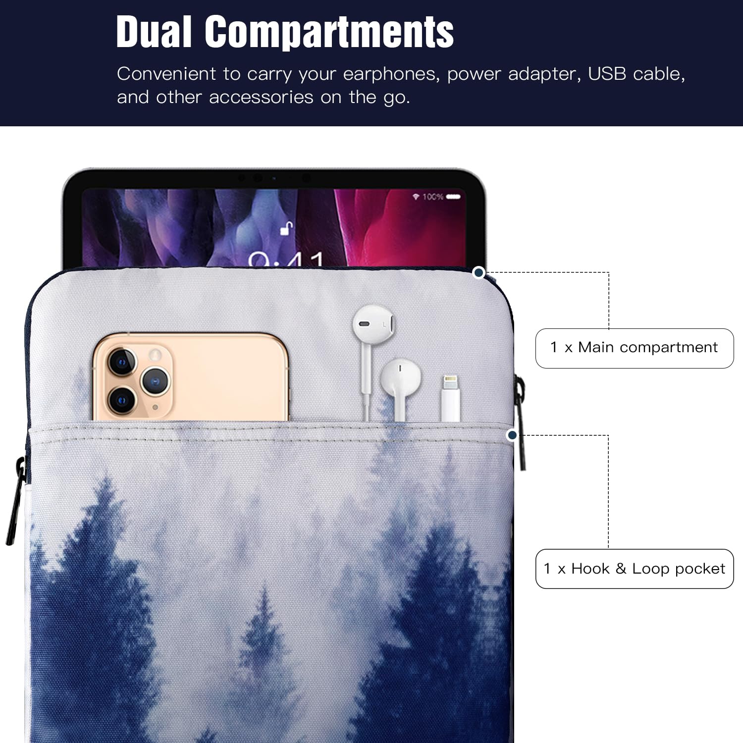 Foto 4 pulgar | Funda Para Tablet Timovo 9-11 Para Ipad 11 Pulgadas A16 2025 Gris - Venta Internacional.