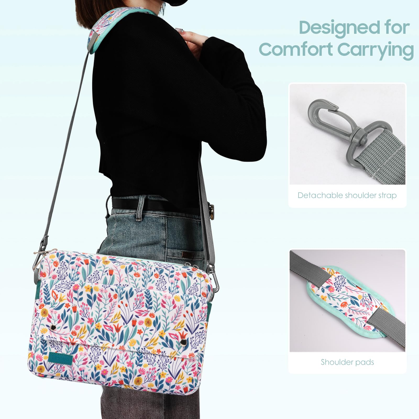 Foto 5 | Funda Para Tableta Timovo De 9 A 11 Pulgadas Con Correa Para El Hombro - Venta Internacional.