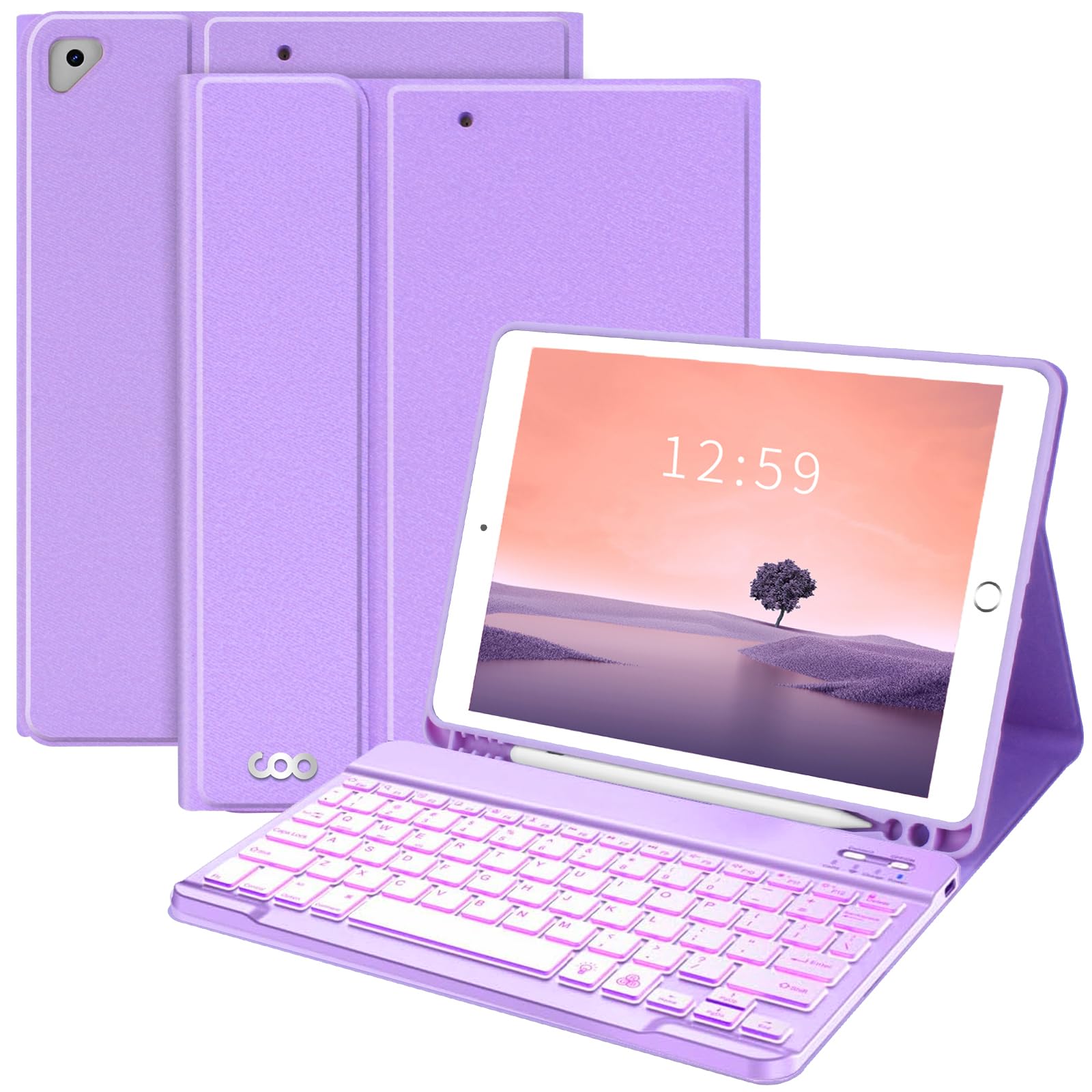 Funda Con Teclado Fuwang Para Ipad 9ª  8ª Generación  10 2 Pulgadas - Venta Internacional.