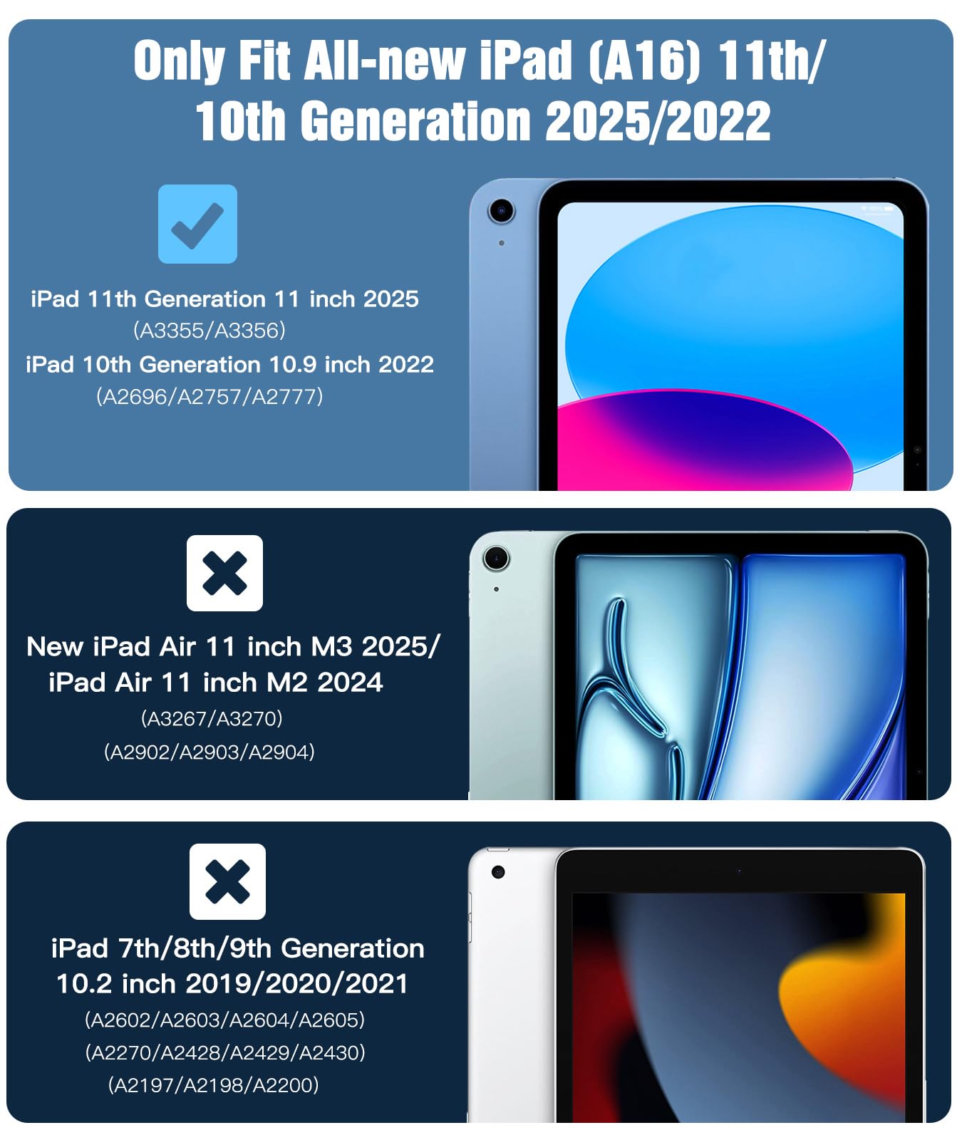 Foto 3 pulgar | Funda Timovo Para Ipad 11.ª Generación De 11 Pulgadas 2025 Con Soporte Para Lápices - Venta Internacional.