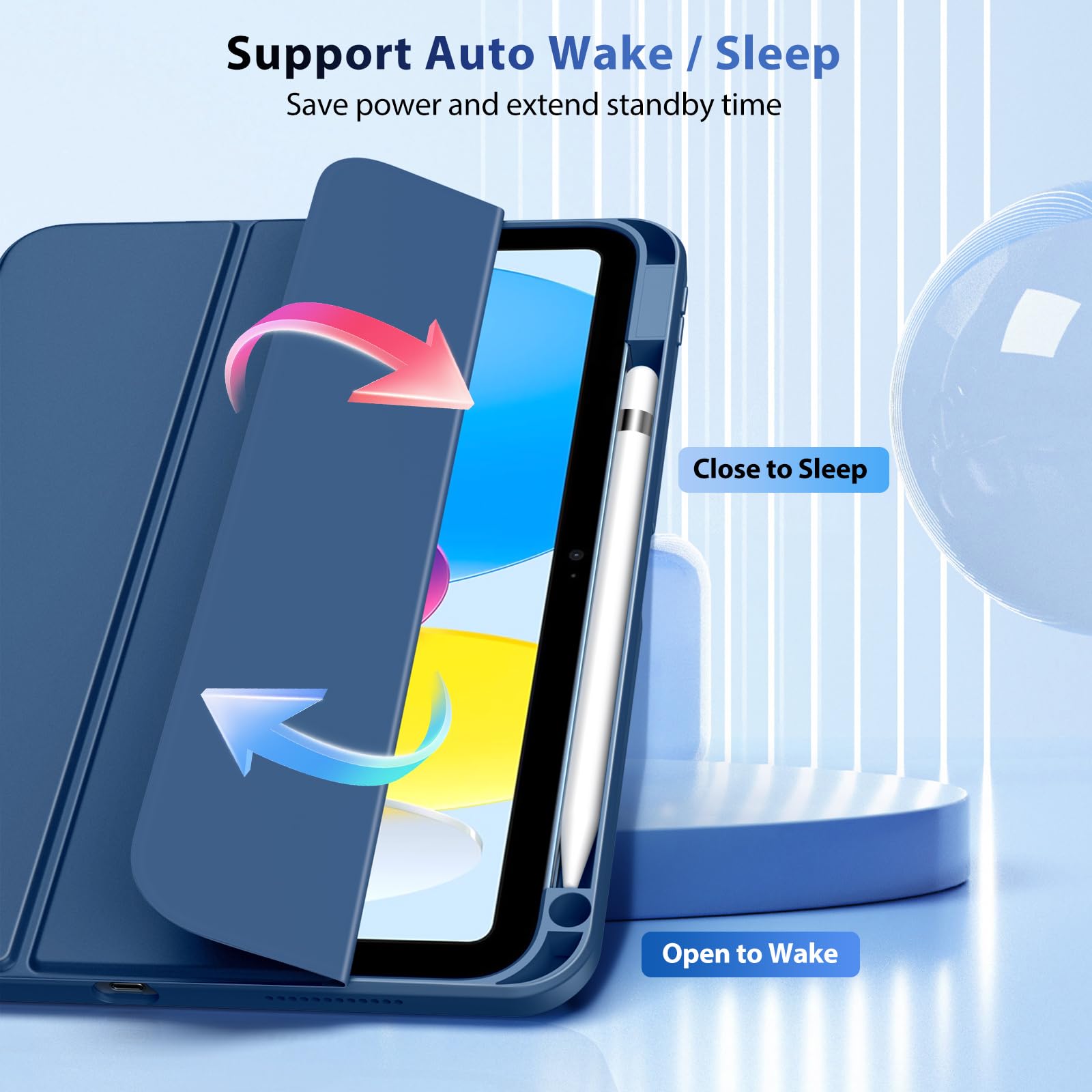 Foto 6 pulgar | Funda Timovo Para Ipad 11.ª Generación De 11 Pulgadas 2025 Con Soporte Para Lápices - Venta Internacional.