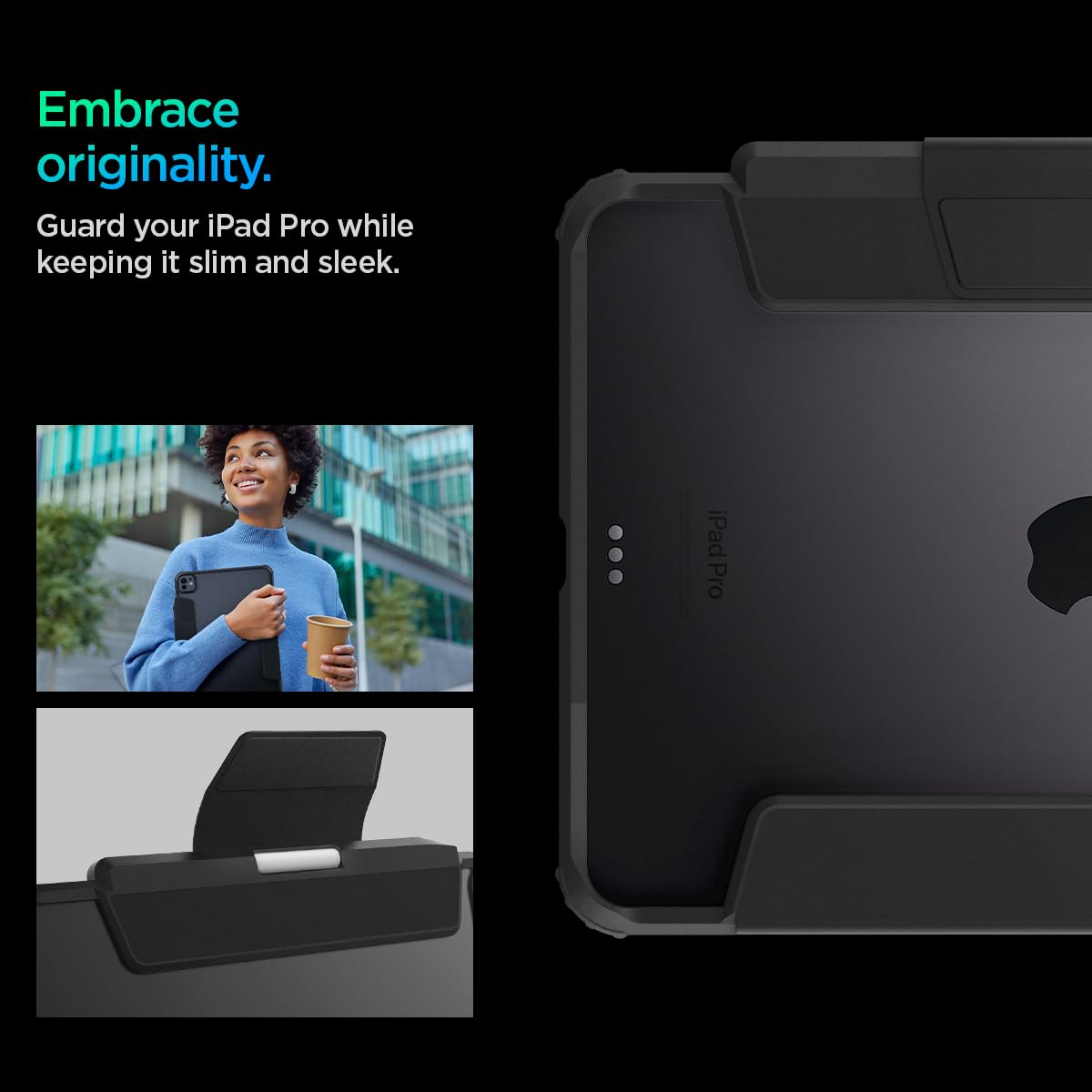 Foto 4 pulgar | Funda Spigen Ultra Hybrid Pro Para Ipad Pro M4 De 11 Pulgadas (2024) - Venta Internacional.