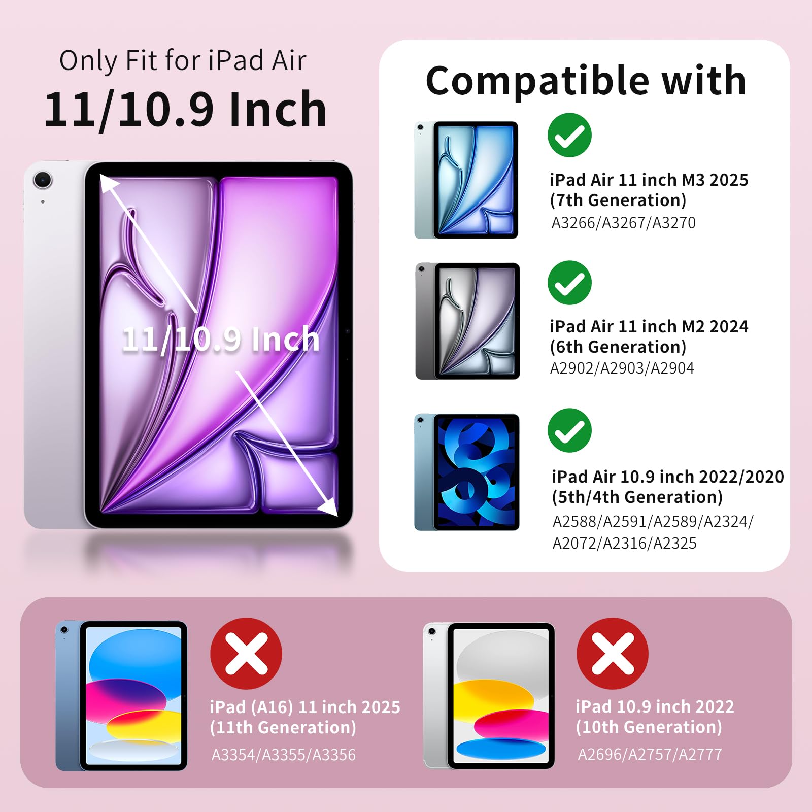 Foto 3 pulgar | Funda Moko Para Ipad Air De 11 Pulgadas M3/m2 2025/2024  Air De 5.ª Y 4.ª Generación - Venta Internacional.