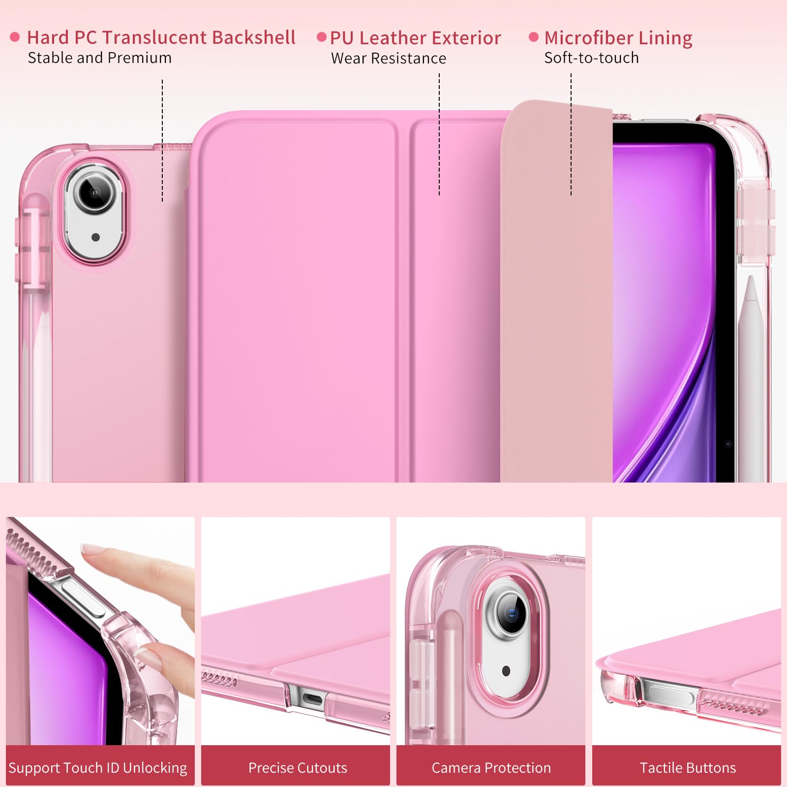 Foto 3 | Funda Moko Para Ipad Air De 11 Pulgadas M3/m2 2025/2024  Air De 5.ª Y 4.ª Generación - Venta Internacional.