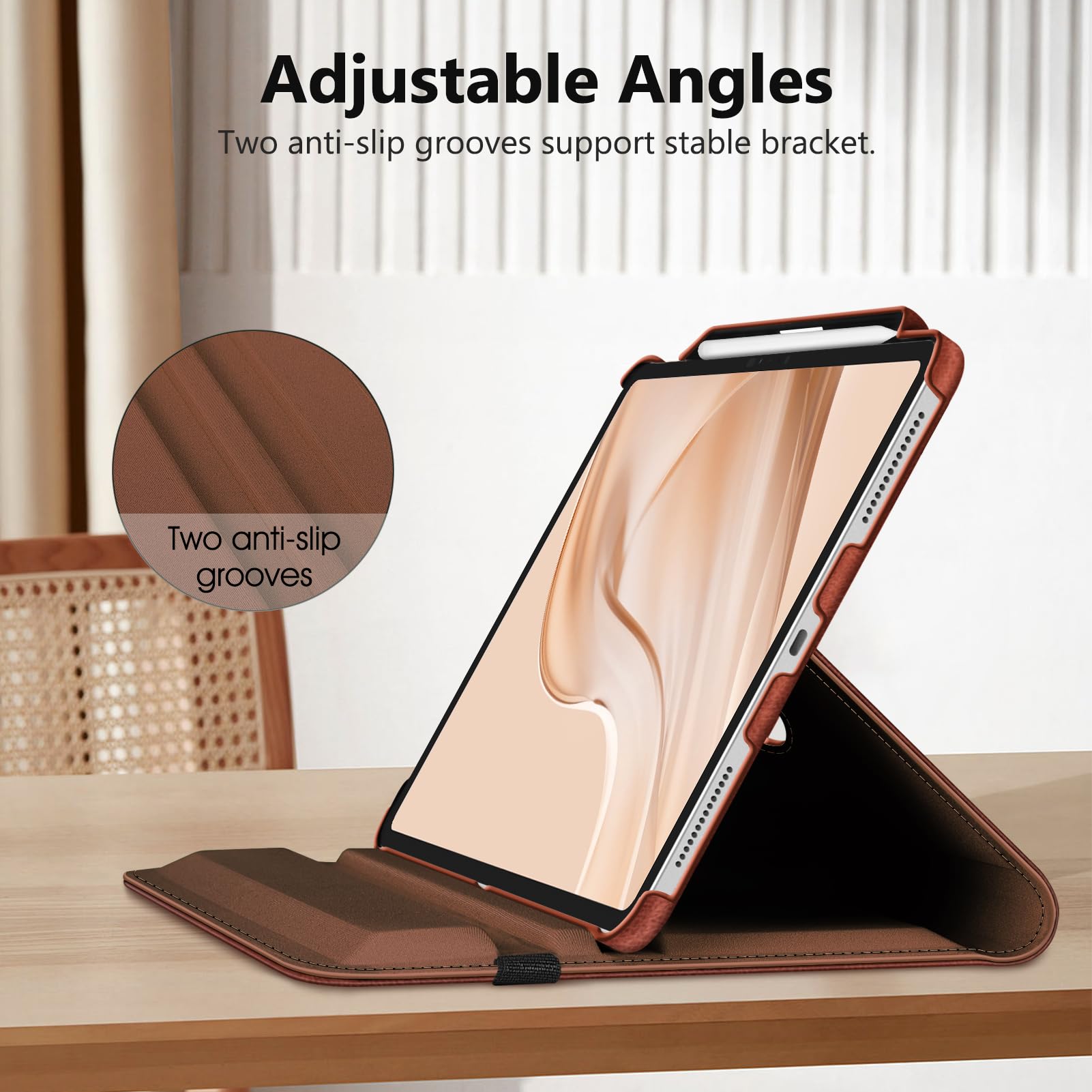 Foto 6 pulgar | Funda Giratoria Fintie Para Ipad Pro De 13 Pulgadas (m4) 2024 Con Lápiz - Venta Internacional.