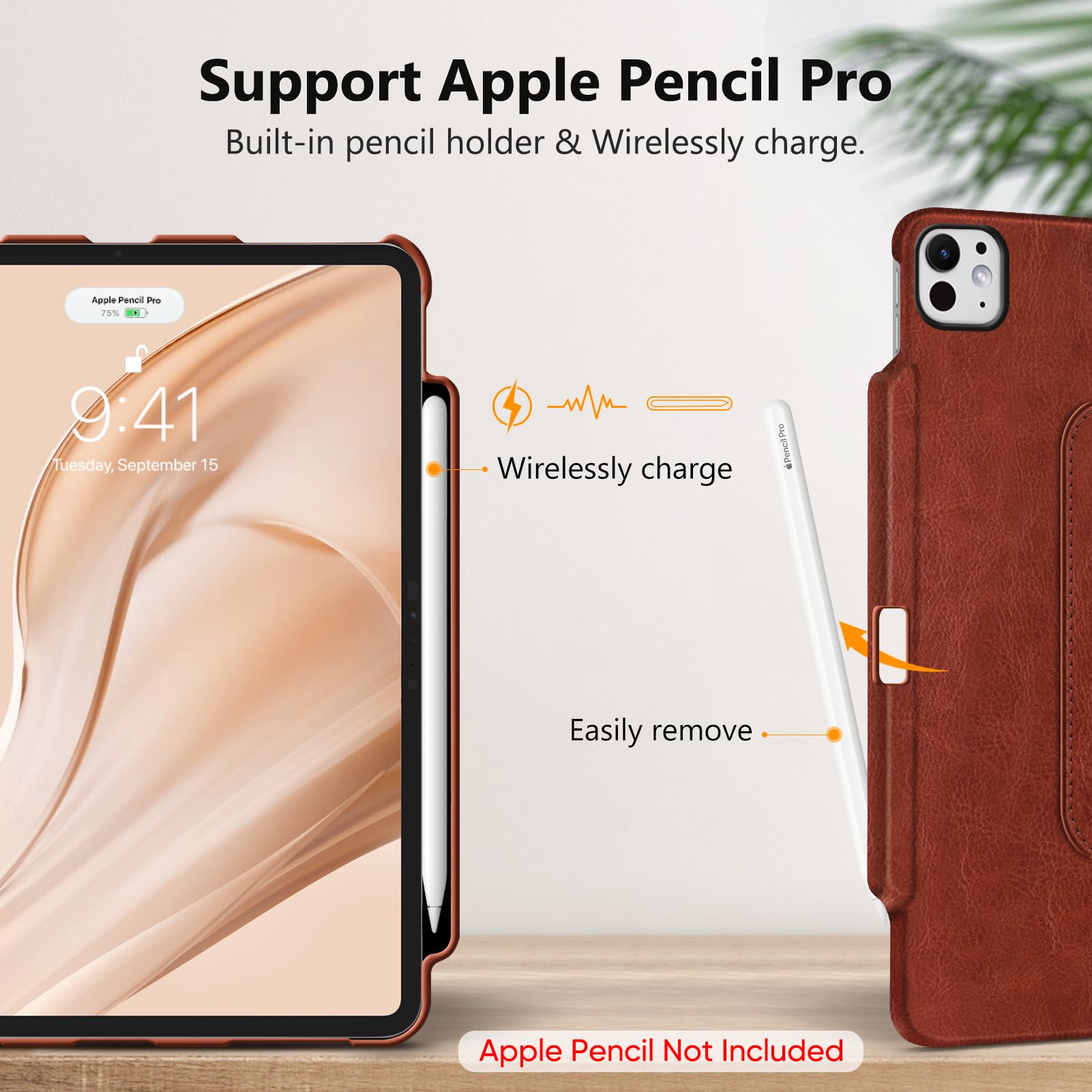Foto 7 pulgar | Funda Giratoria Fintie Para Ipad Pro De 13 Pulgadas (m4) 2024 Con Lápiz - Venta Internacional.