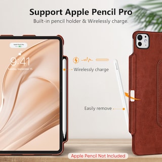 Foto 6 | Funda Giratoria Fintie Para Ipad Pro De 13 Pulgadas (m4) 2024 Con Lápiz - Venta Internacional.