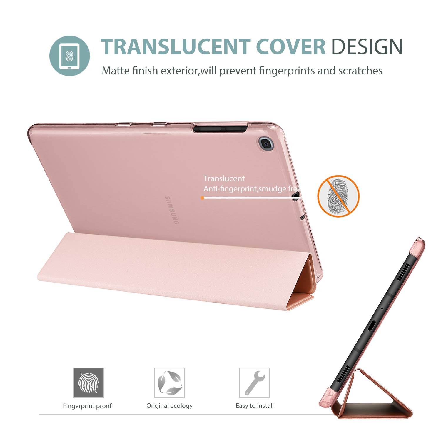 Foto 5 pulgar | Funda Procase Slim Para Galaxy Tab A 10.1 2019 - Oro Rosa - Venta Internacional.