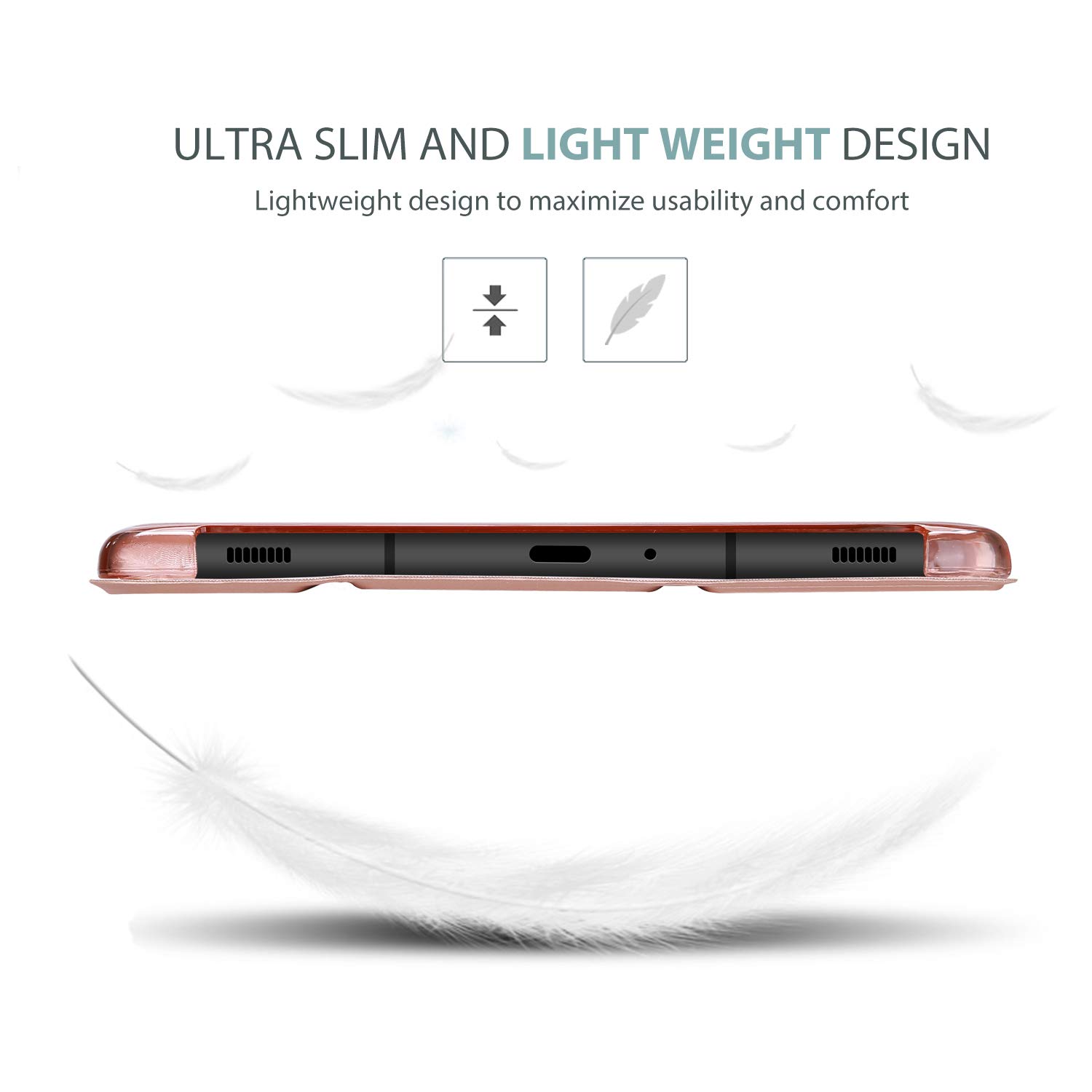 Foto 6 pulgar | Funda Procase Slim Para Galaxy Tab A 10.1 2019 - Oro Rosa - Venta Internacional.
