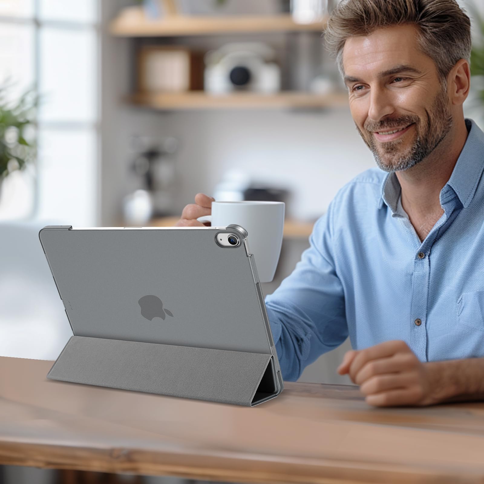 Foto 4 pulgar | Funda Procase Para Ipad Air 13 Pulgadas M3 2025/m2 2024 - Gris - Venta Internacional.