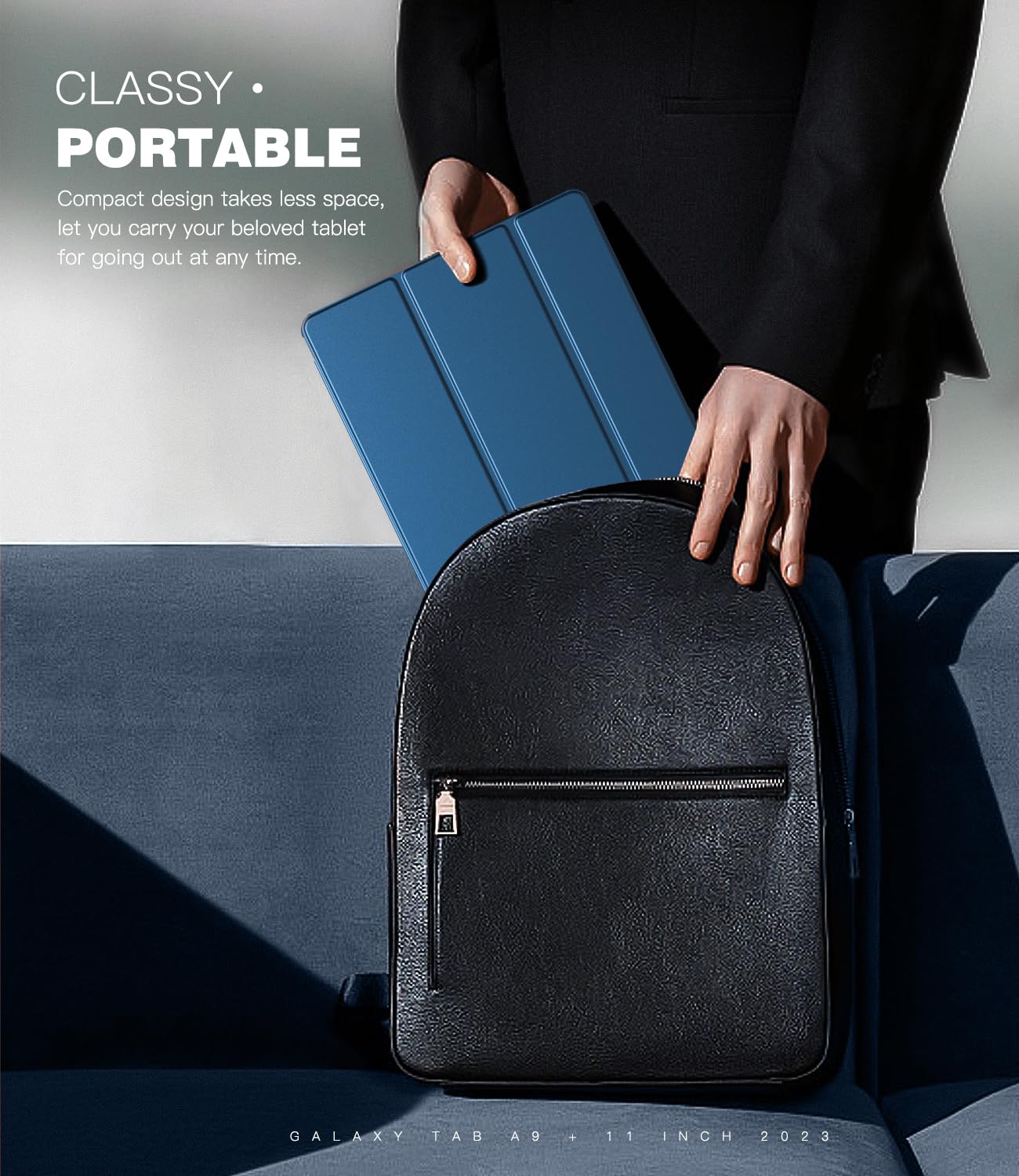 Foto 8 pulgar | Funda Timovo Para Samsung Galaxy Tab A9+ 11'' 2023  Color Azul Pavo Real - Venta Internacional.