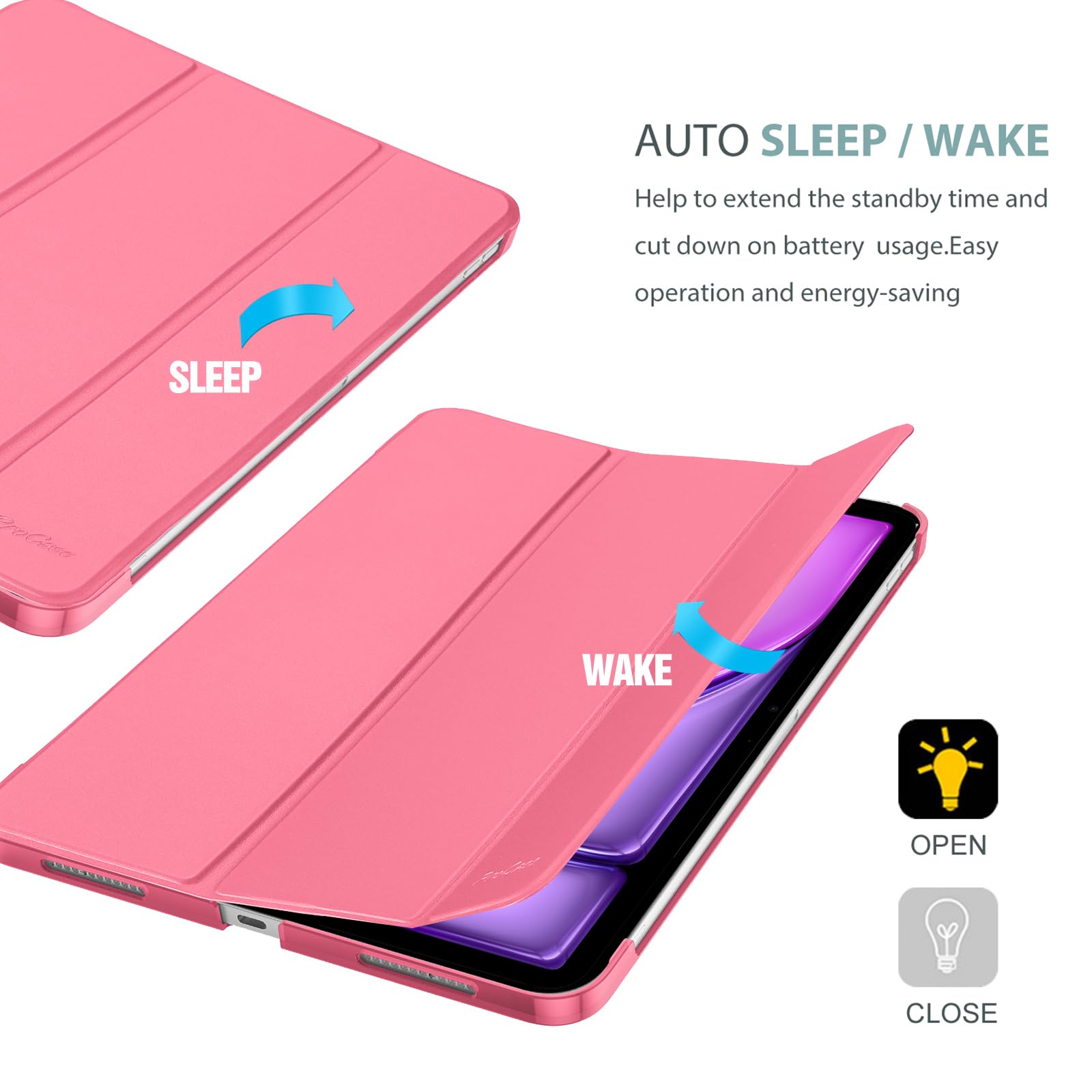 Foto 8 pulgar | Funda Inteligente Procase Para Ipad Air De 11 Pulgadas M3 M2 2025 2024 - Venta Internacional.