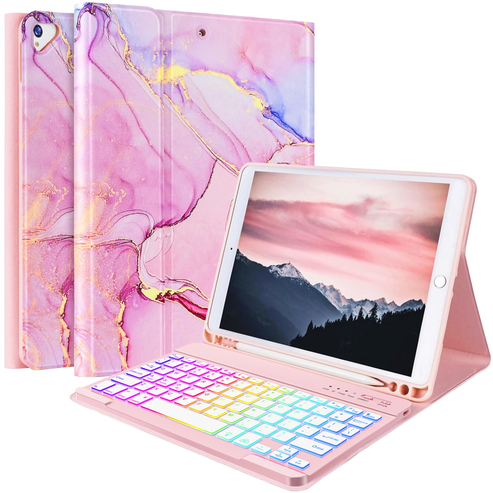 Funda Con Teclado Fuwang Para Ipad 9ª  8ª Generación  10 2 Pulgadas - Venta Internacional.