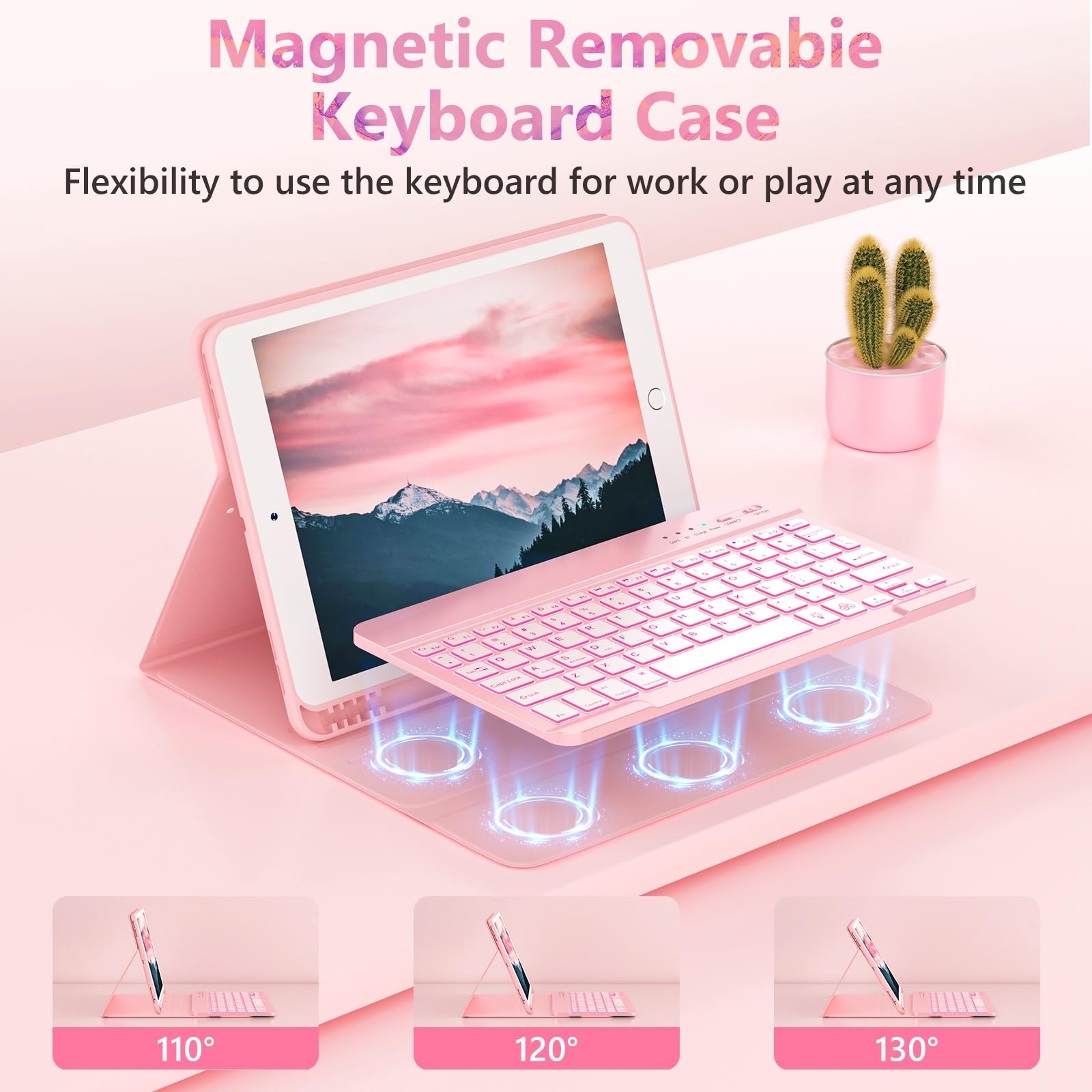 Foto 4 pulgar | Funda Con Teclado Fuwang Para Ipad 9ª  8ª Generación  10 2 Pulgadas - Venta Internacional.