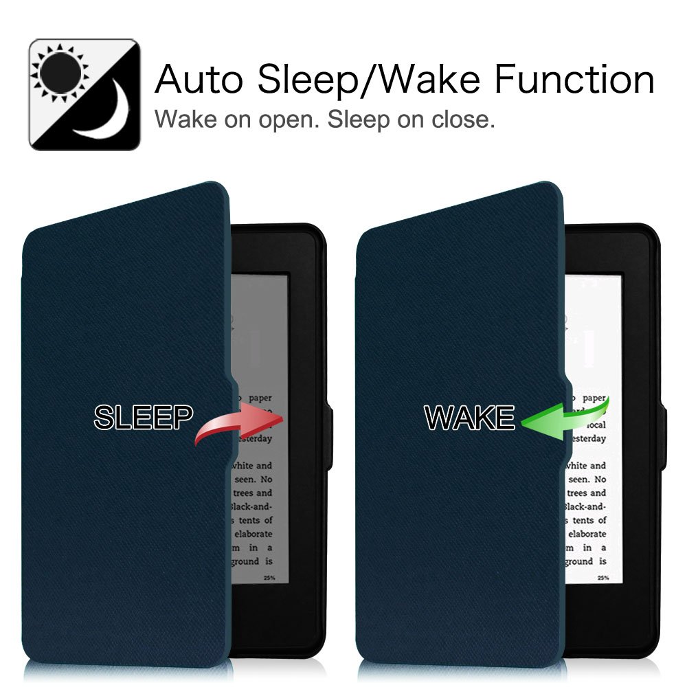 Foto 4 pulgar | Funda Fintie Slimshell Para Kindle Paperwhite 2012-2017  Color Azul Marino - Venta Internacional.