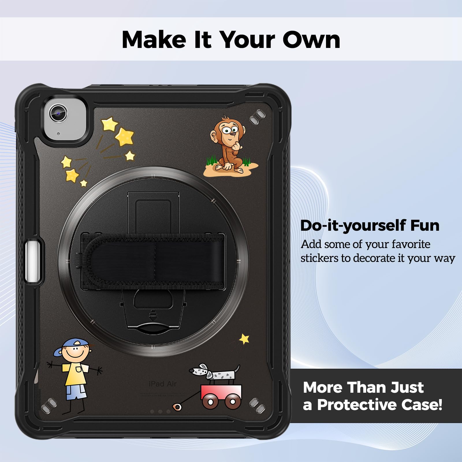 Foto 6 | Funda Procase Para Ipad Air De 11 Pulgadas  7.ª Generación (m3) 2025  Color Negro - Venta Internacional.