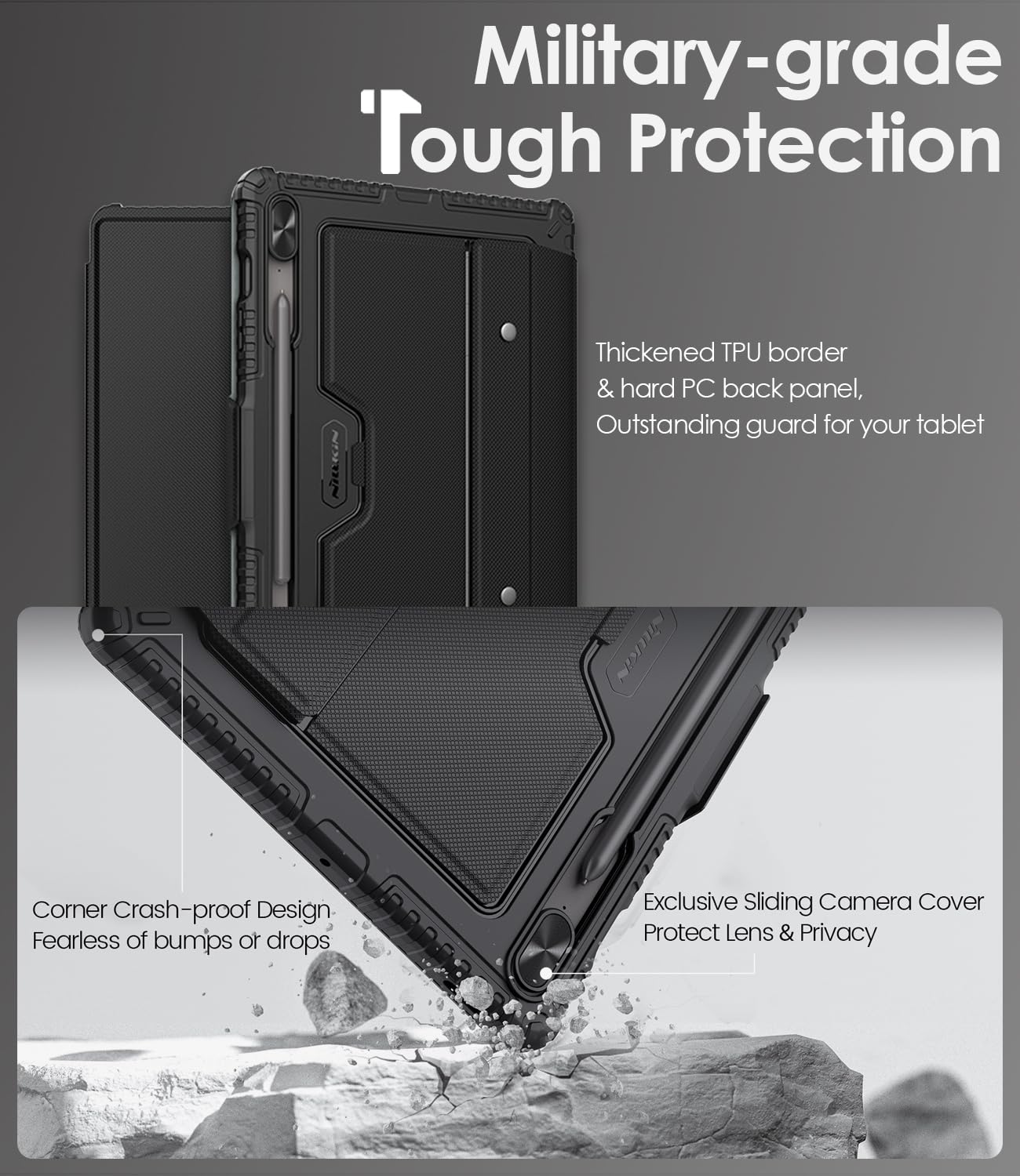 Foto 4 pulgar | Funda De Teclado Nillkin Para Samsung Galaxy Tab S9 Fe+ 12.4 - Venta Internacional.