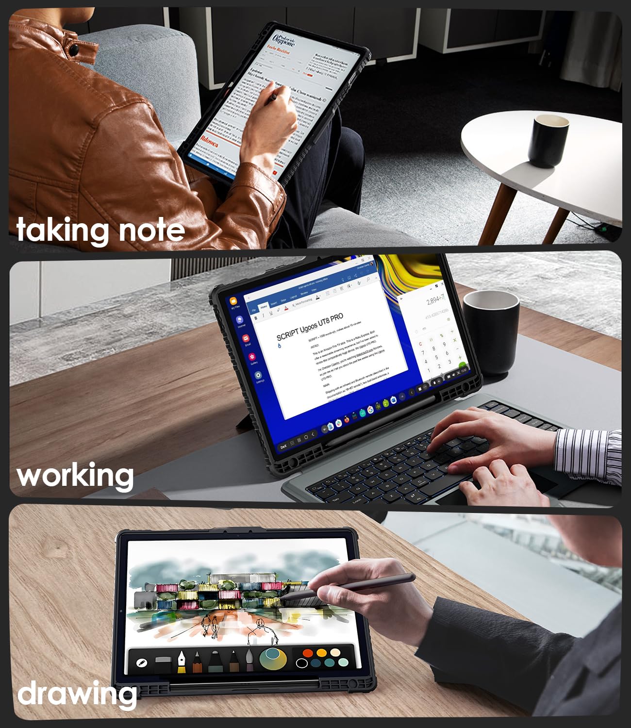 Foto 7 pulgar | Funda De Teclado Nillkin Para Samsung Galaxy Tab S9 Fe+ 12.4 - Venta Internacional.