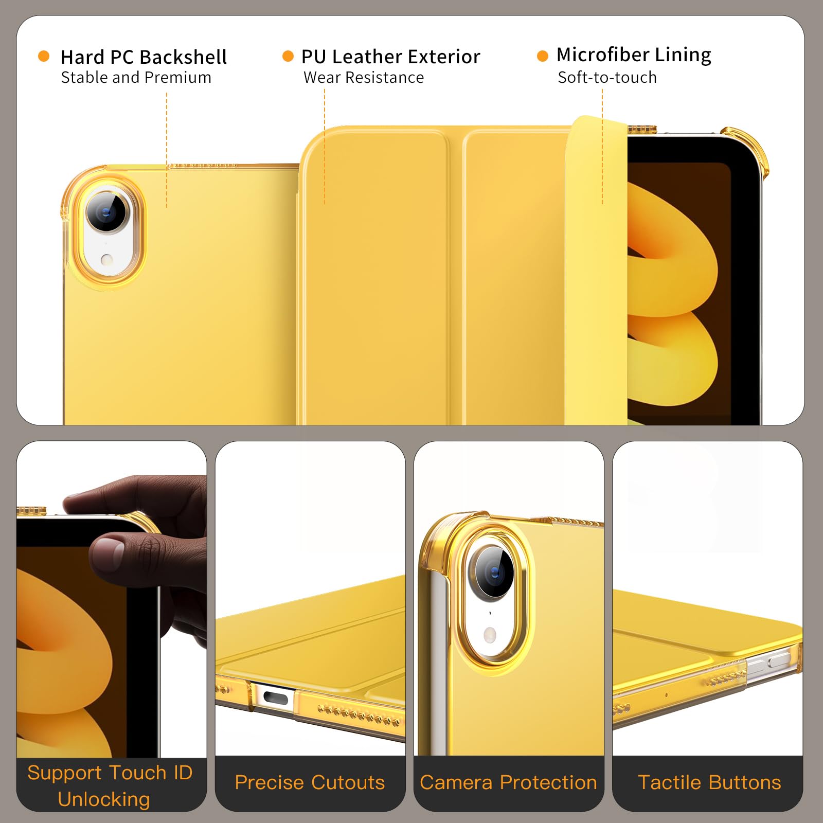 Foto 5 pulgar | Funda Moko Para Ipad Mini 7 (a17 Pro) 8.3 Pulgadas 2024 Y Mini 6 8.3 Pulgadas 2021 - Venta Internacional.