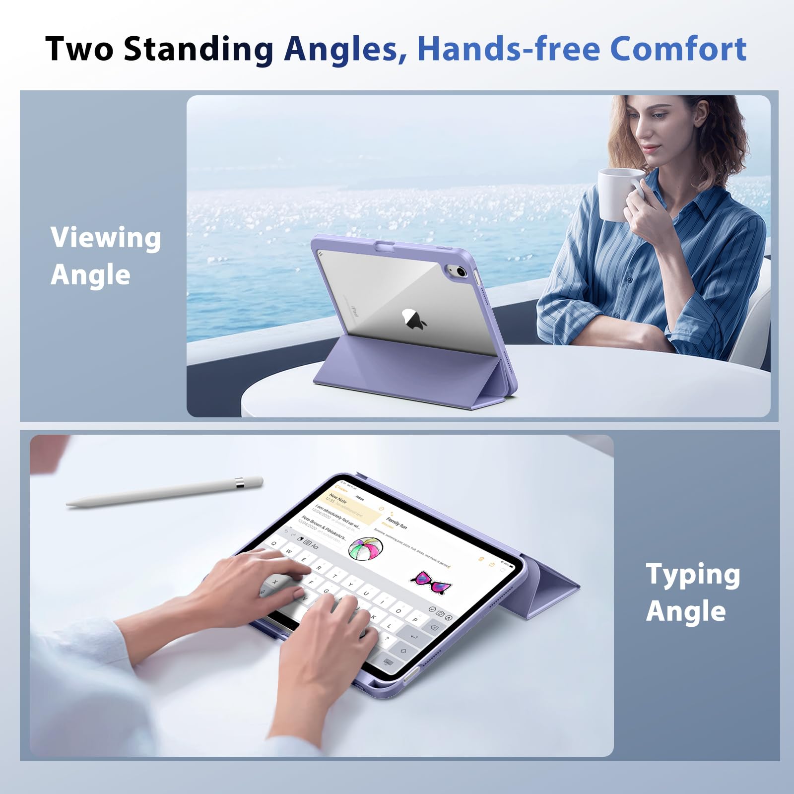 Foto 7 | Funda Timovo Para Ipad 11.ª Generación De 11 Pulgadas 2025 Con Soporte Para Lápices - Venta Internacional.