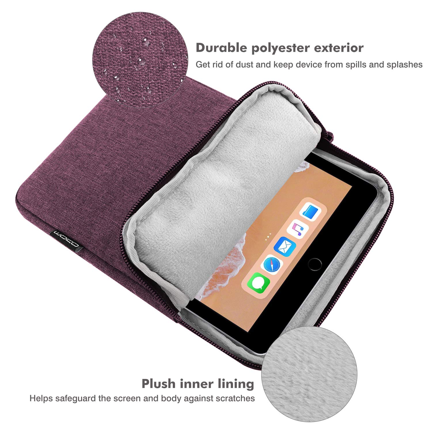 Foto 4 pulgar | Funda Para Tablet Moko De 9 A 11 Pulgadas  Color Morado  Para Ipad Air/pro - Venta Internacional.