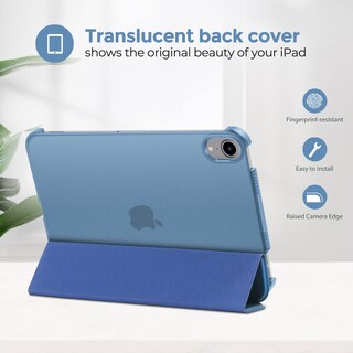 Foto 3 | Funda Procase Smart Para Ipad Mini 7/6 Gen 8 3 Pulgadas Color Azul - Venta Internacional.