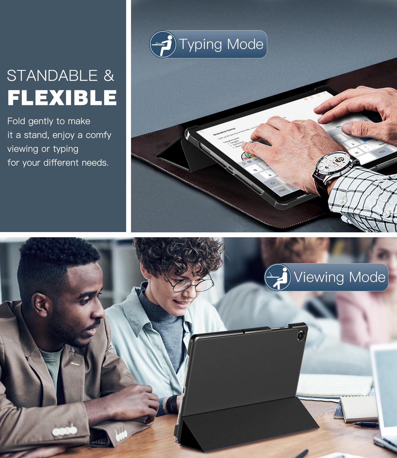 Foto 5 pulgar | Funda Timovo Para Samsung Galaxy Tab A9+ De 11 Pulgadas 2023  Color Negro - Venta Internacional.