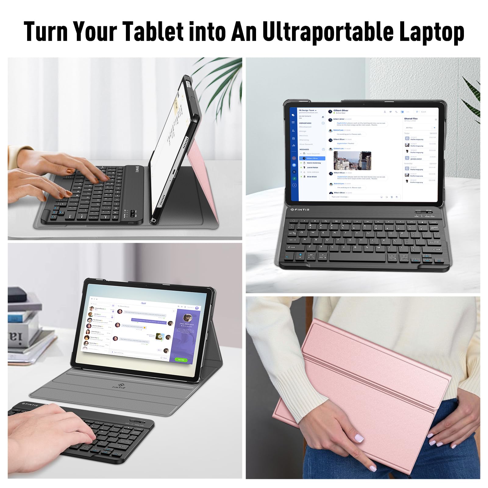 Foto 8 pulgar | Funda Con Teclado Fintie Para Samsung Galaxy Tab A9+ 11'' 2023 - Venta Internacional.