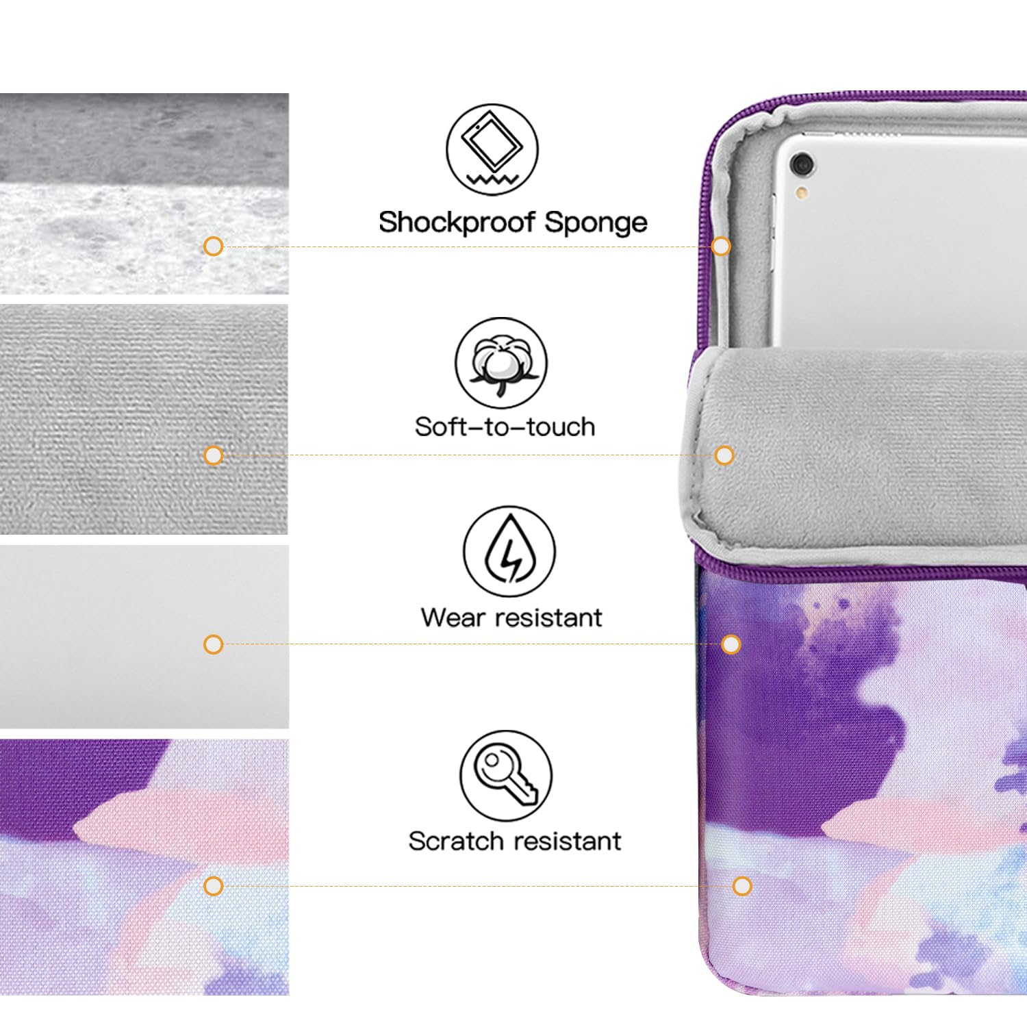 Foto 6 | Funda Para Tablet Timovo De 9 A 11 Pulgadas Para Ipad 11 A16 2025  Color Morado - Venta Internacional.