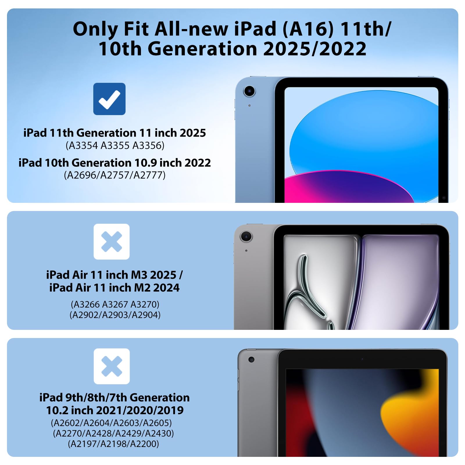 Foto 3 pulgar | Funda Timovo Para Ipad (a16) 11.ª Generación De 11 Pulgadas Con Soporte Para Lápices - Venta Internacional.