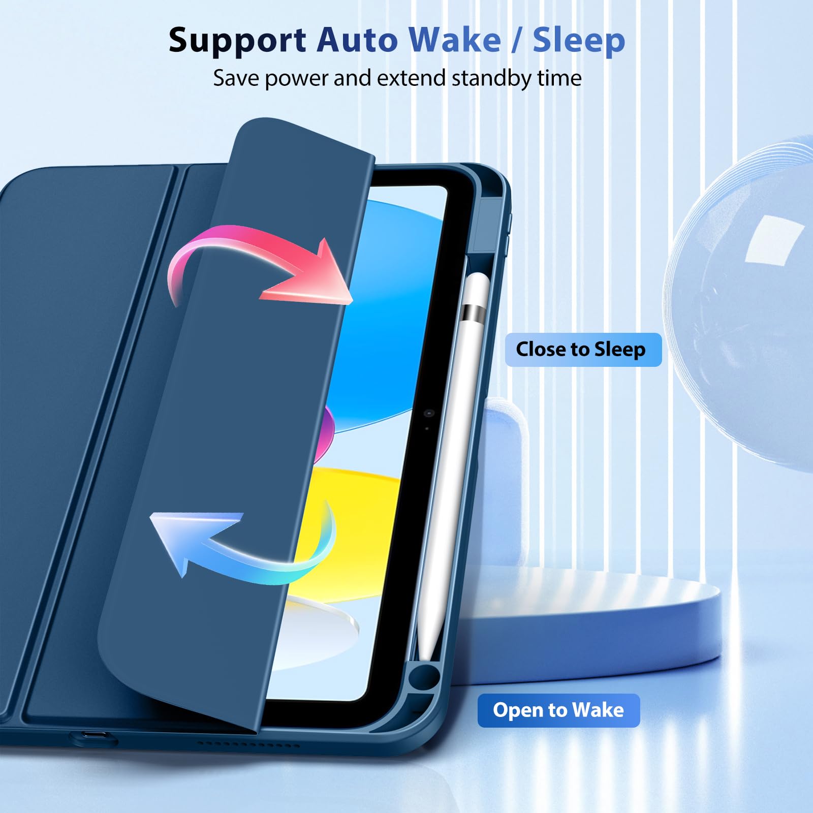 Foto 5 | Funda Timovo Para Ipad (a16) 11.ª Generación De 11 Pulgadas Con Soporte Para Lápices - Venta Internacional.
