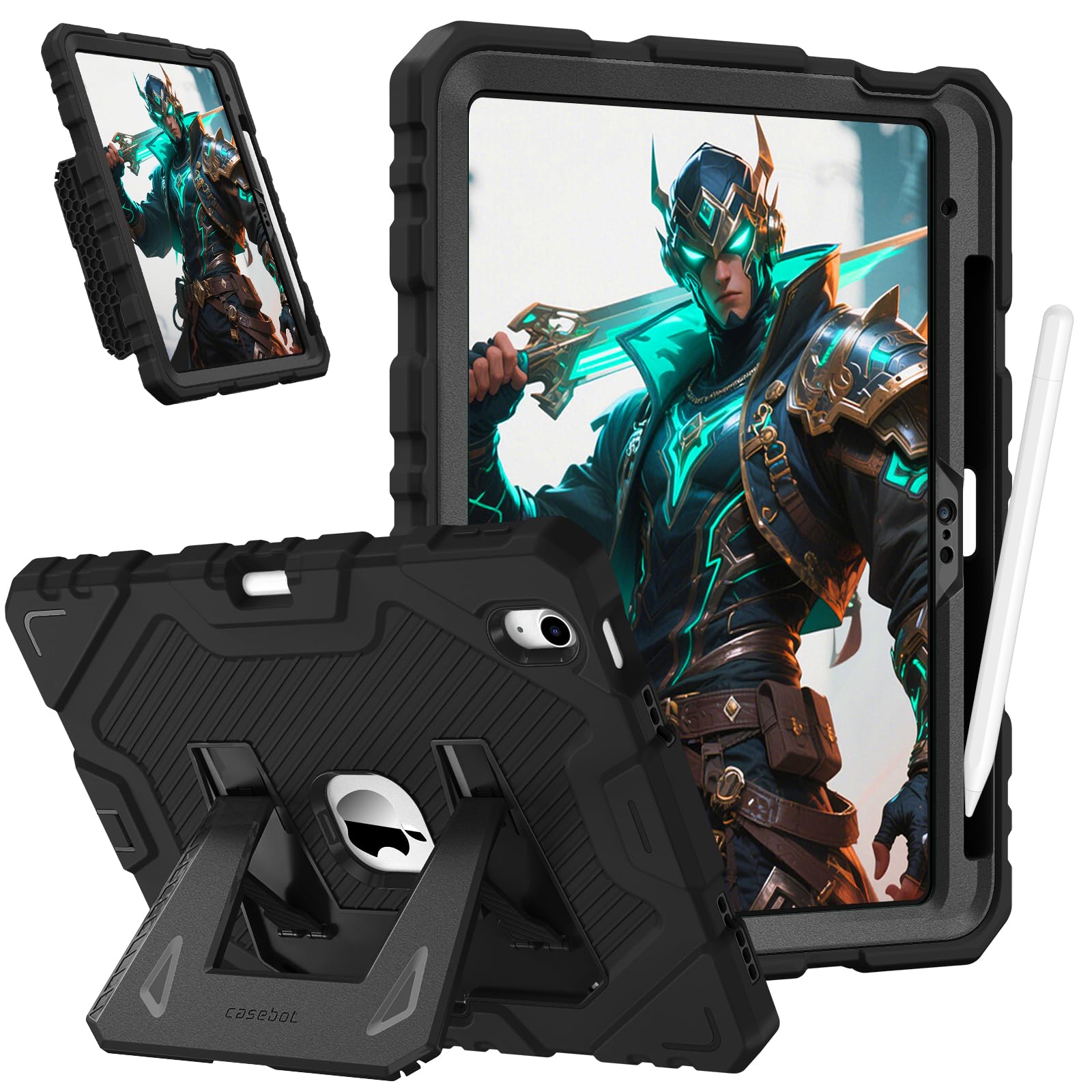 Funda Fintie  Apta Para Niños  Para Ipad 11.ª Generación De 11 Pulgadas  Color Negro - Venta Internacional.