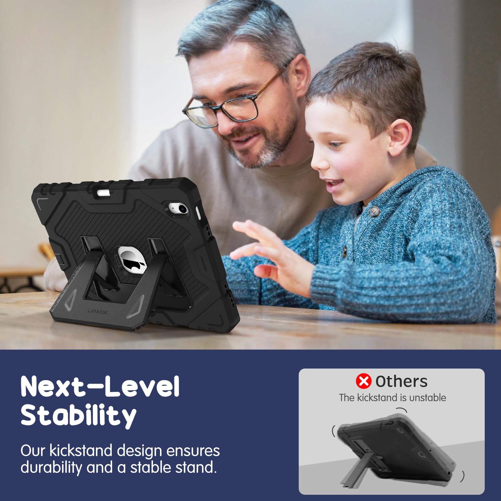 Foto 5 | Funda Fintie  Apta Para Niños  Para Ipad 11.ª Generación De 11 Pulgadas  Color Negro - Venta Internacional.