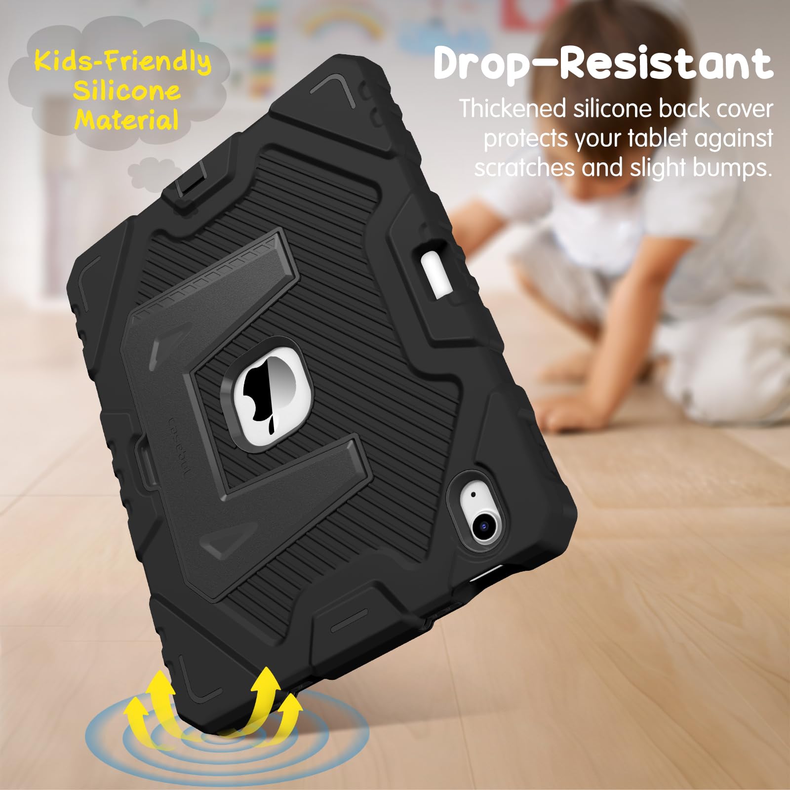 Foto 7 pulgar | Funda Fintie  Apta Para Niños  Para Ipad 11.ª Generación De 11 Pulgadas  Color Negro - Venta Internacional.