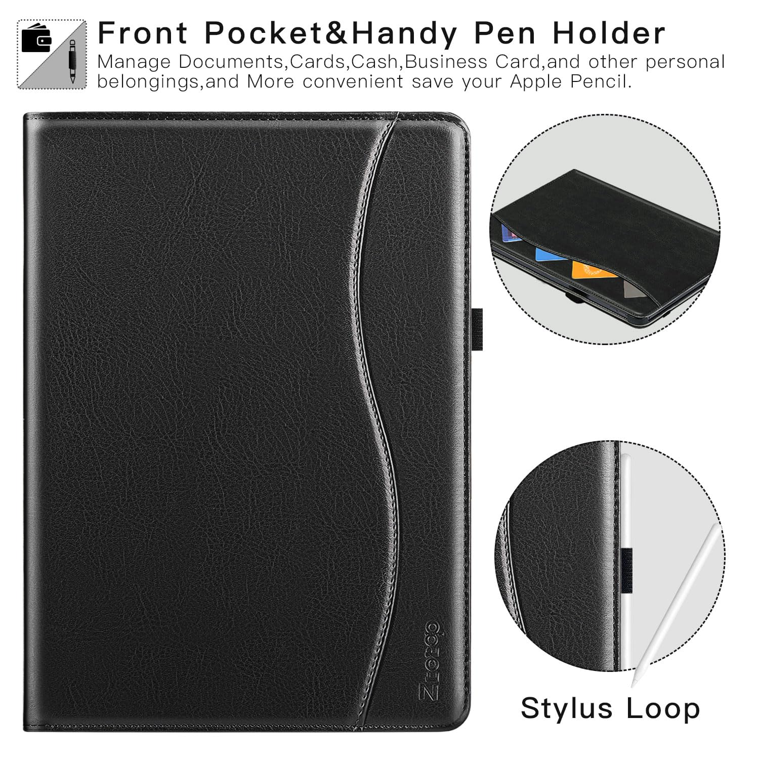 Foto 2 | Funda Ztotopcases Para Ipad Pro 12.9 De 6ª  5ª  4ª Y 3ª Generación  Color Negro - Venta Internacional.