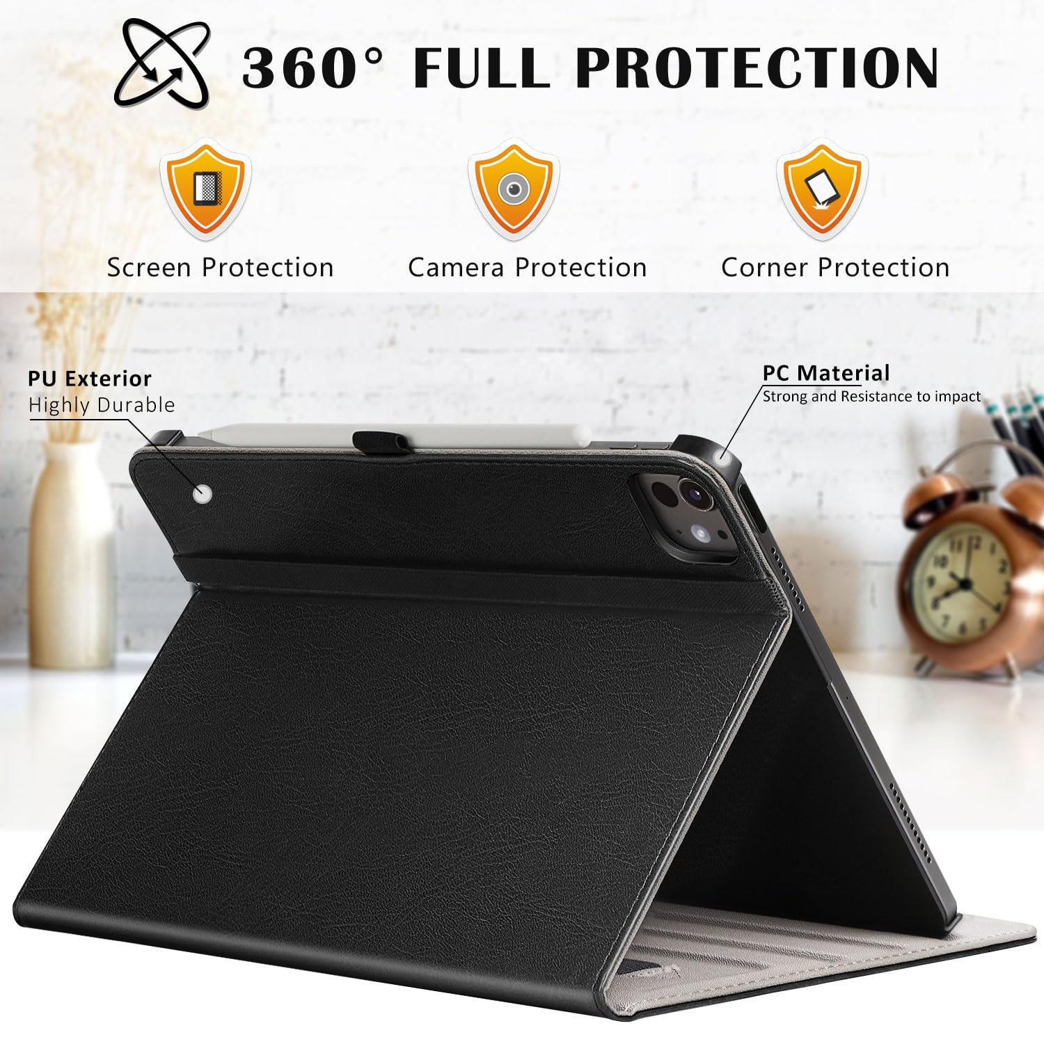Foto 3 | Funda Ztotopcases Para Ipad Pro 12.9 De 6ª  5ª  4ª Y 3ª Generación  Color Negro - Venta Internacional.