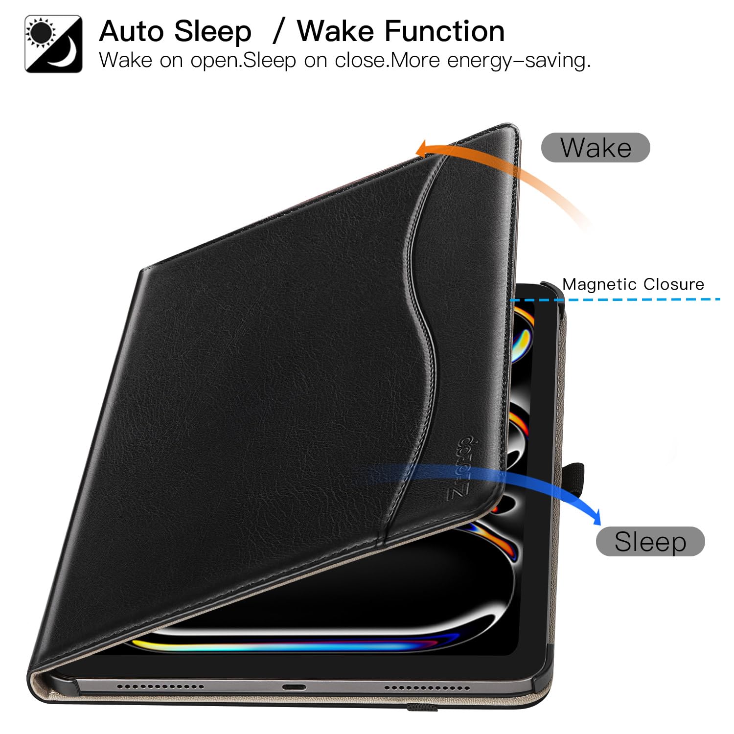 Foto 6 pulgar | Funda Ztotopcases Para Ipad Pro 12.9 De 6ª  5ª  4ª Y 3ª Generación  Color Negro - Venta Internacional.