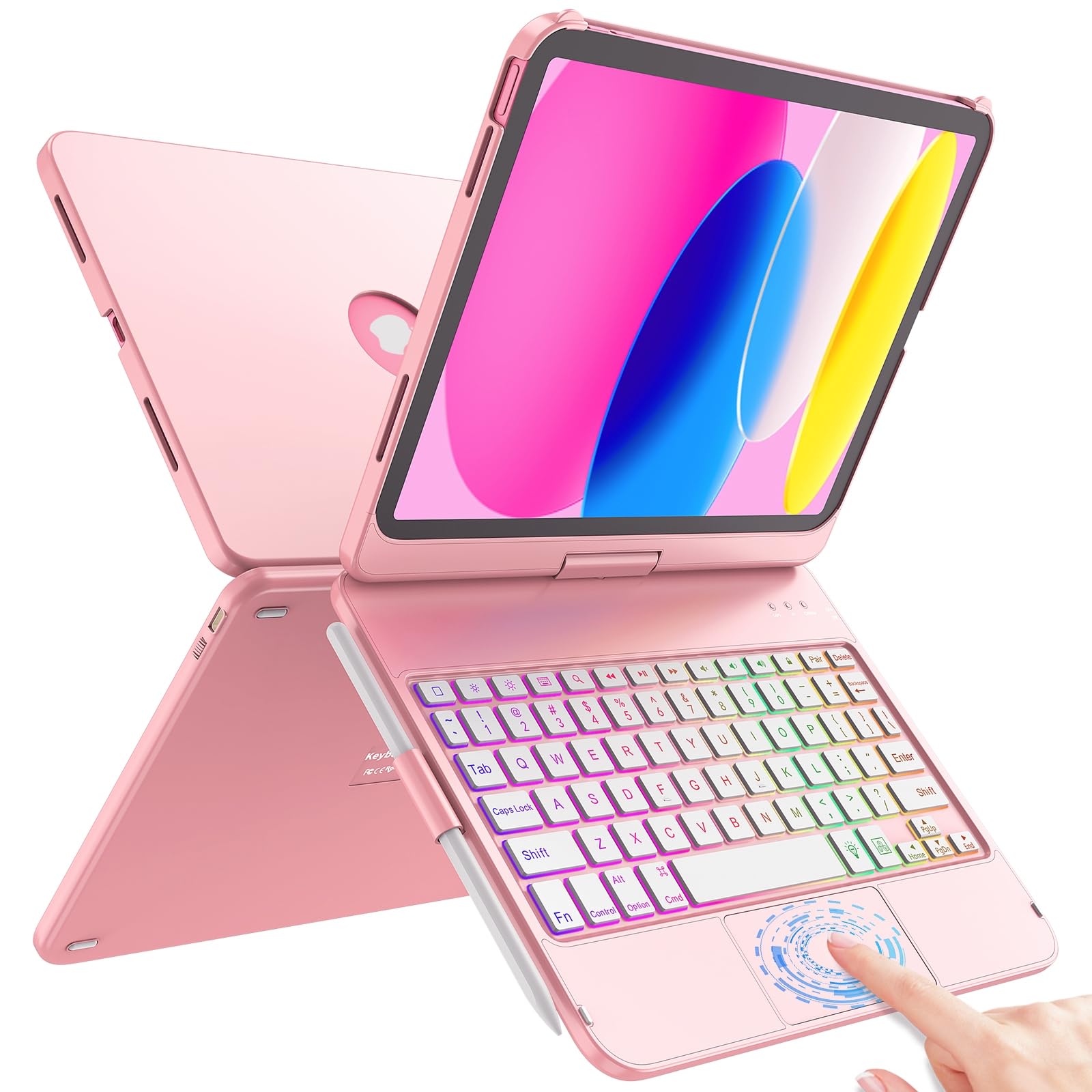 Funda Con Teclado Fuwang Touch Para Ipad 11.ª Generación  11.ª Generación  10.9 Pulgadas - Venta Internacional.