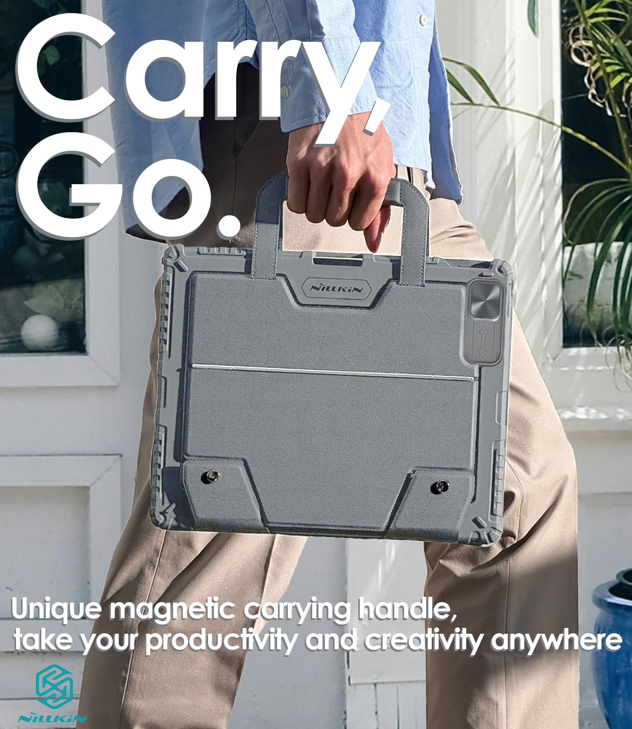 Foto 3 | Funda Con Teclado Nillkin Carry Go Para Ipad Air De 33 Cm Y Ipad Pro De 33 Cm - Venta Internacional.